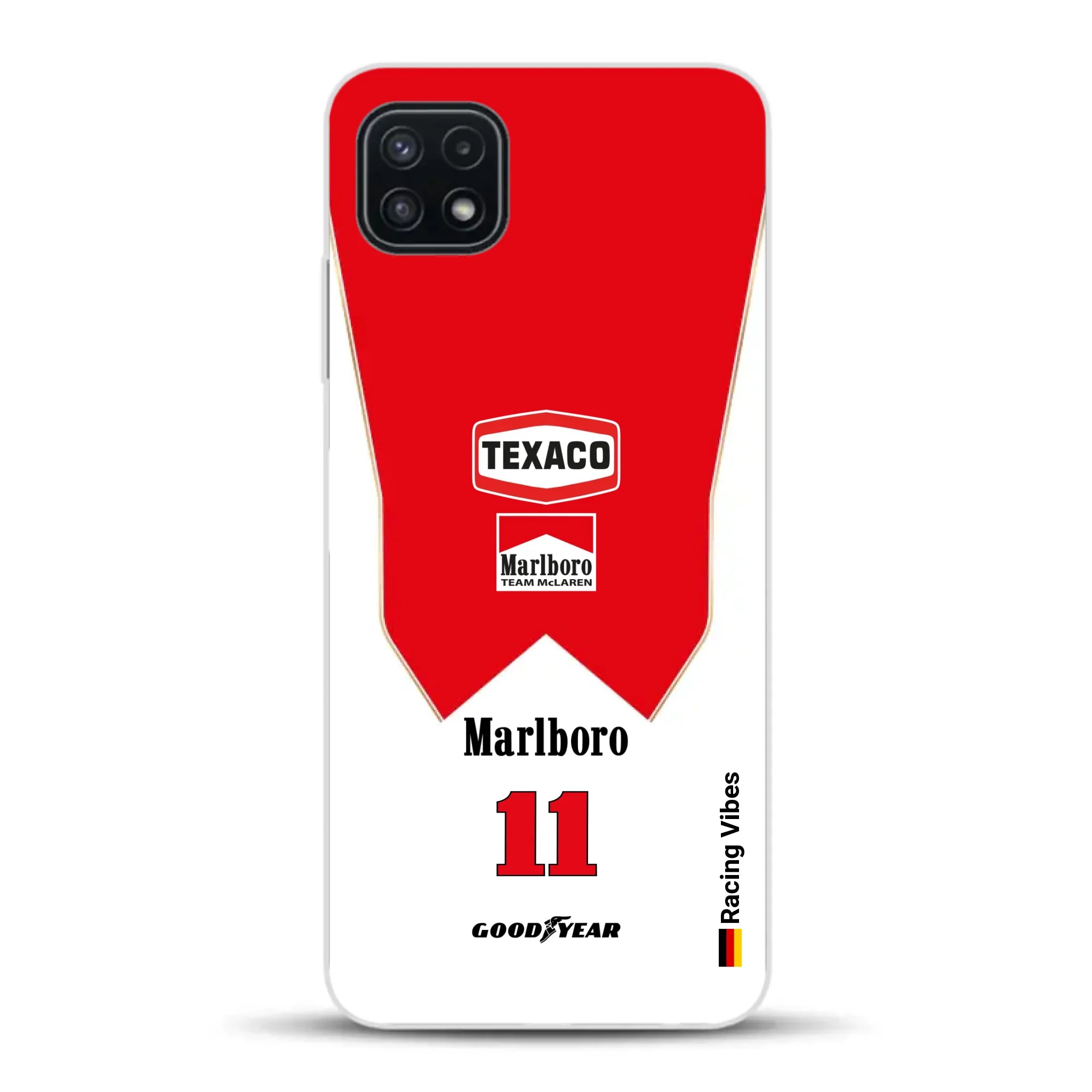 James Hunt McLaren M23 Livery - Custodia per cellulare personalizzata per Samsung