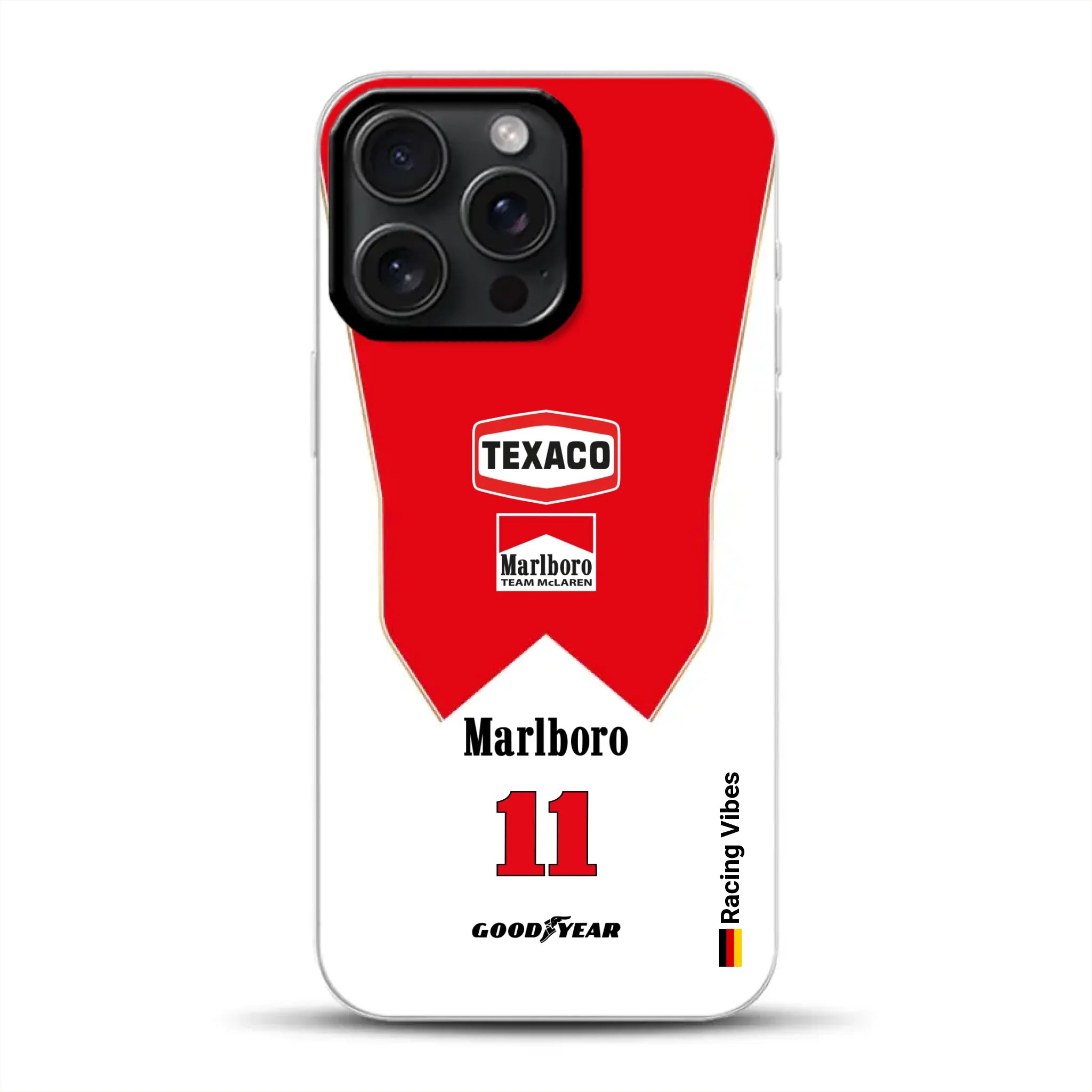 James Hunt McLaren M23 Livery - Custodia per cellulare personalizzata per iPhone