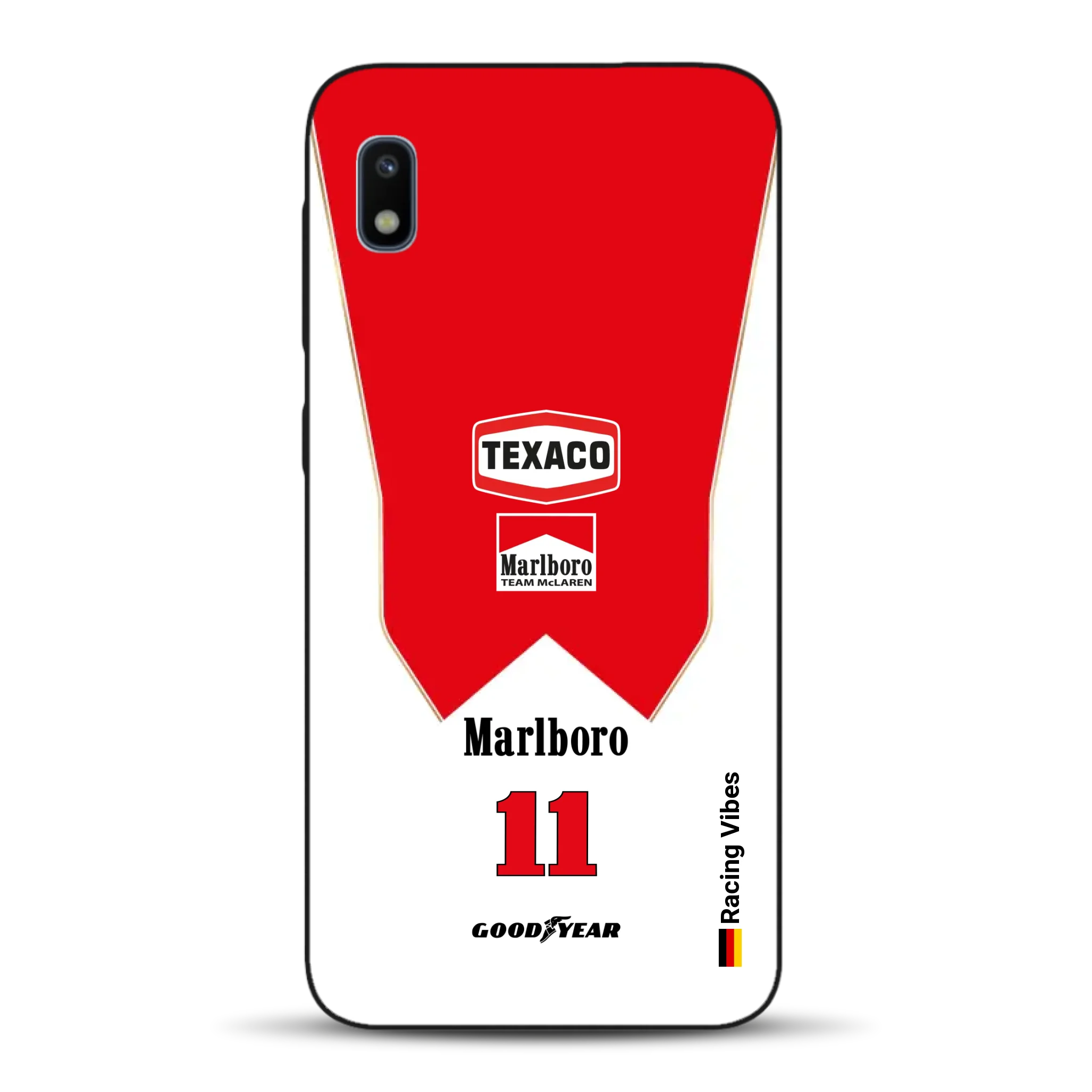 James Hunt McLaren M23 Livery - Individuelle Handyhülle für Samsung