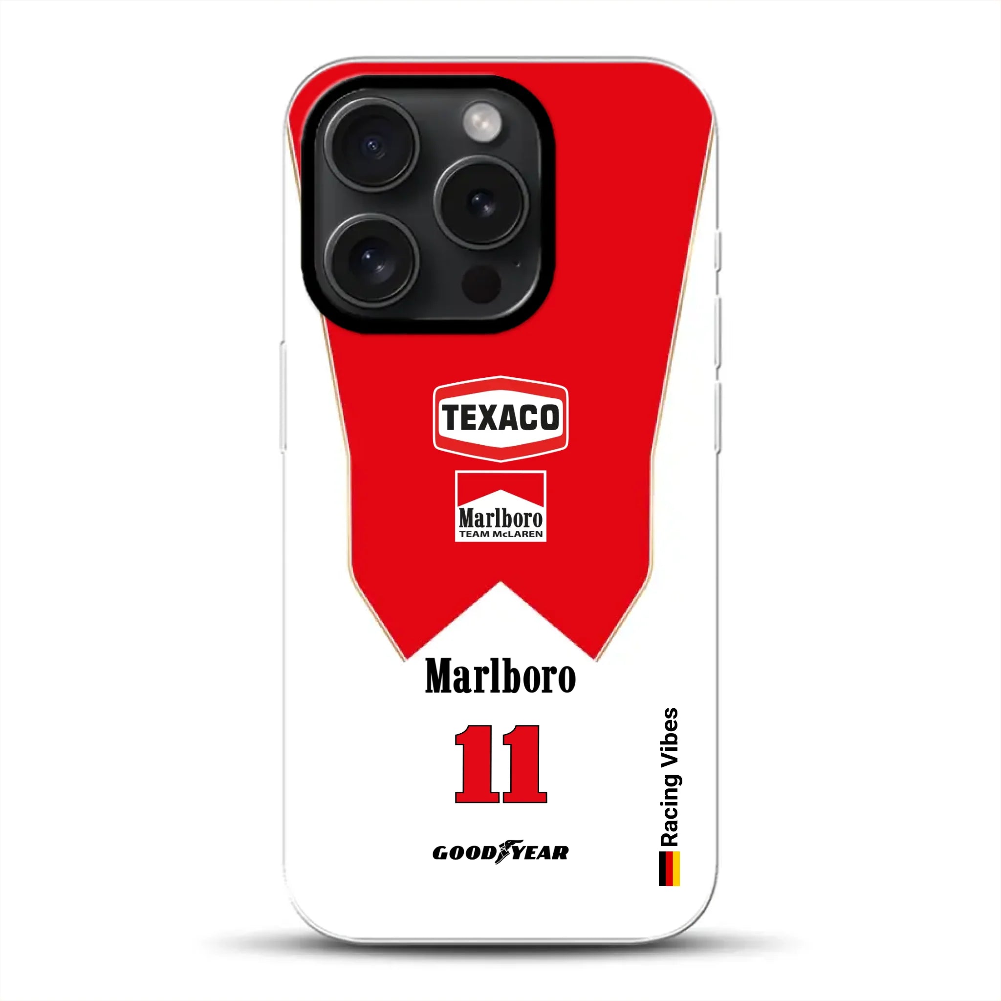 James Hunt McLaren M23 Livery - Custodia per cellulare personalizzata per iPhone