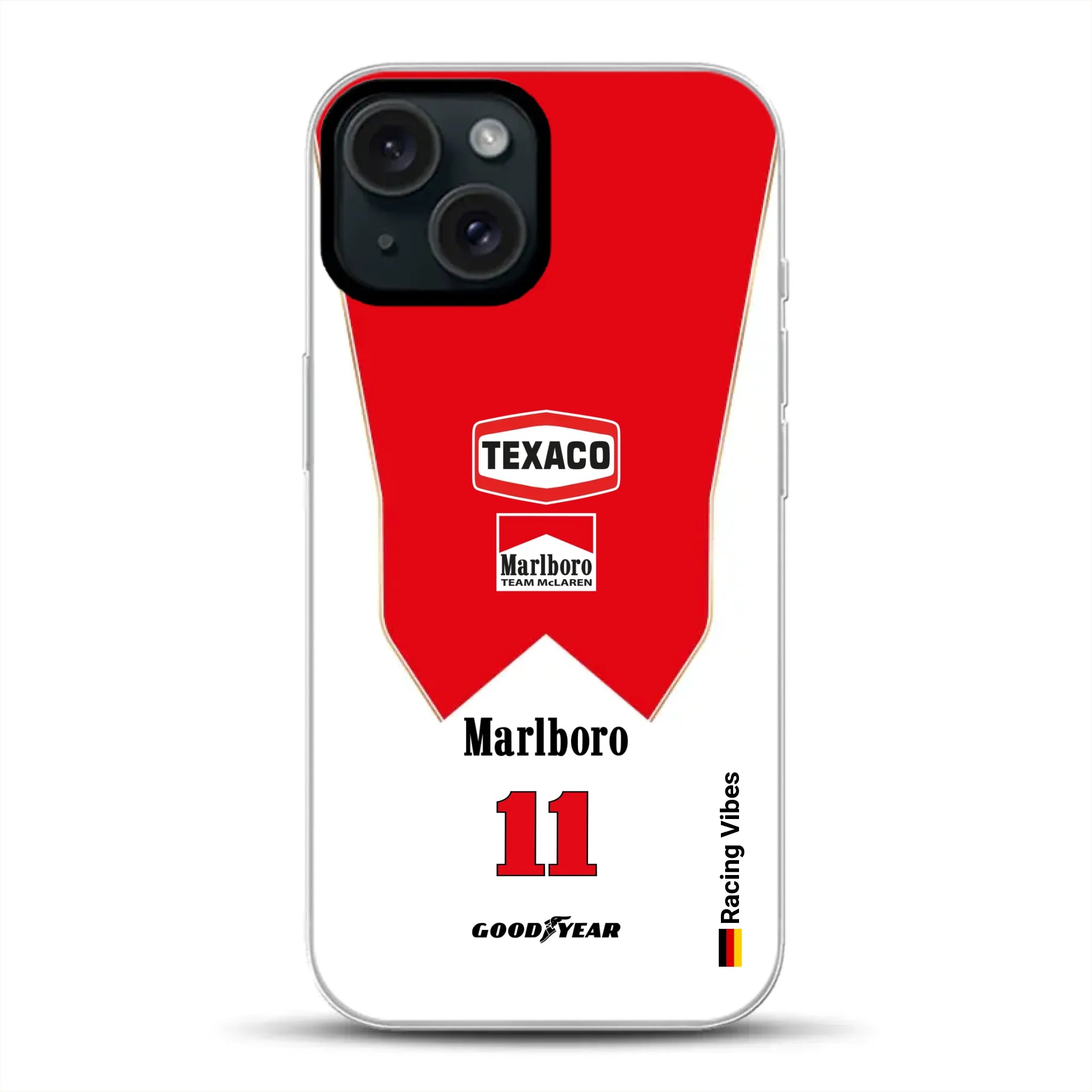 James Hunt McLaren M23 Livery - Custodia per cellulare personalizzata per iPhone