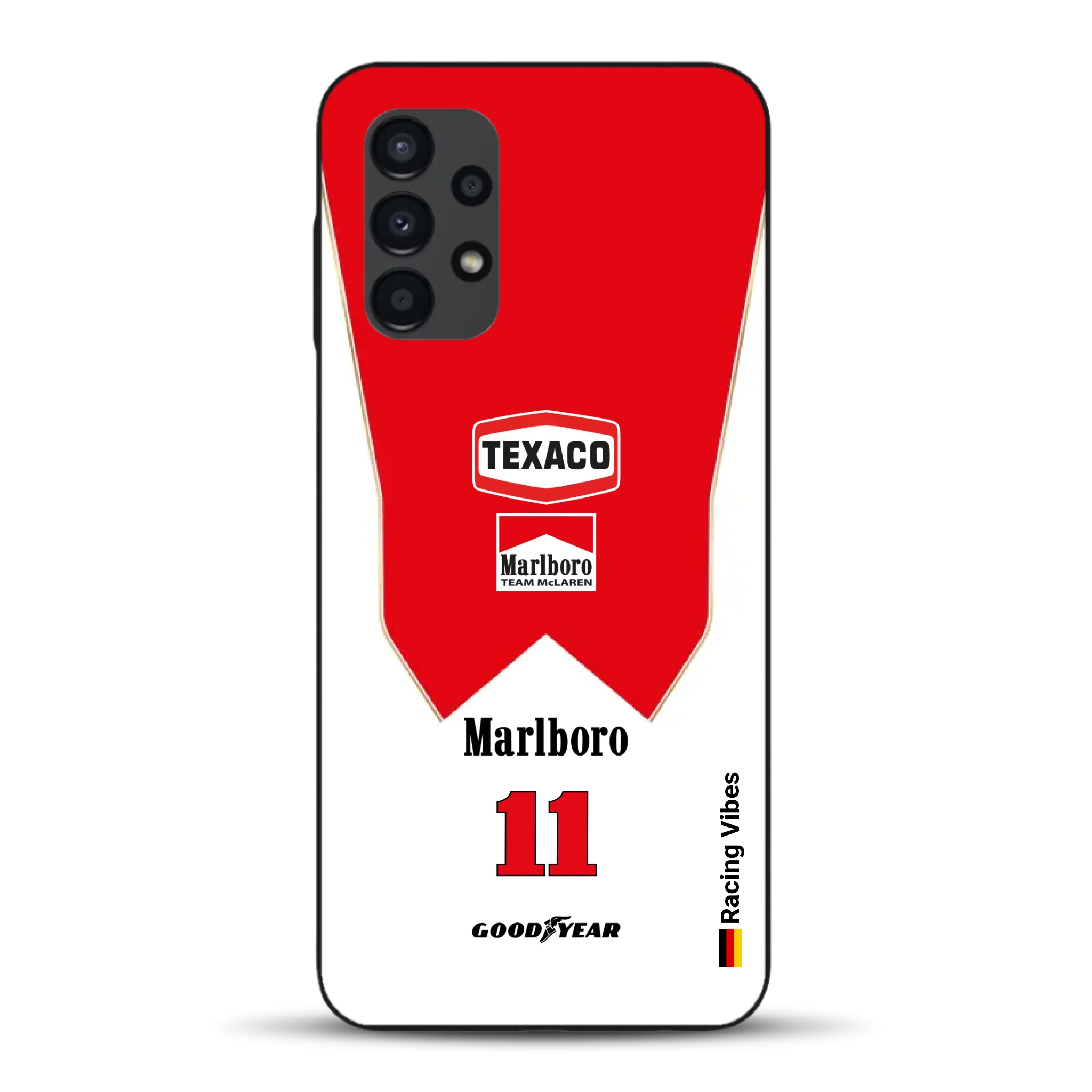 James Hunt McLaren M23 Livery - Custodia per cellulare personalizzata per Samsung