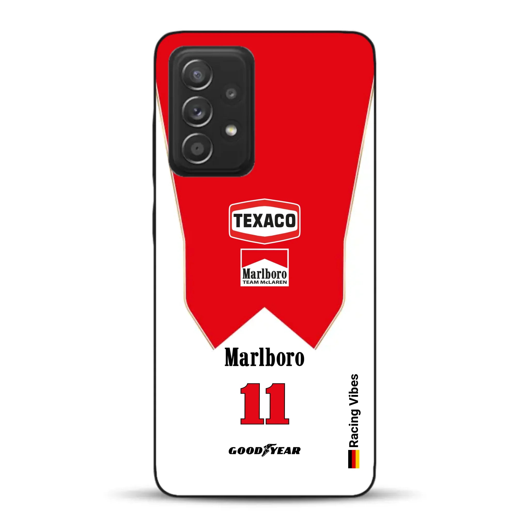 James Hunt McLaren M23 Livery - Individuelle Handyhülle für Samsung