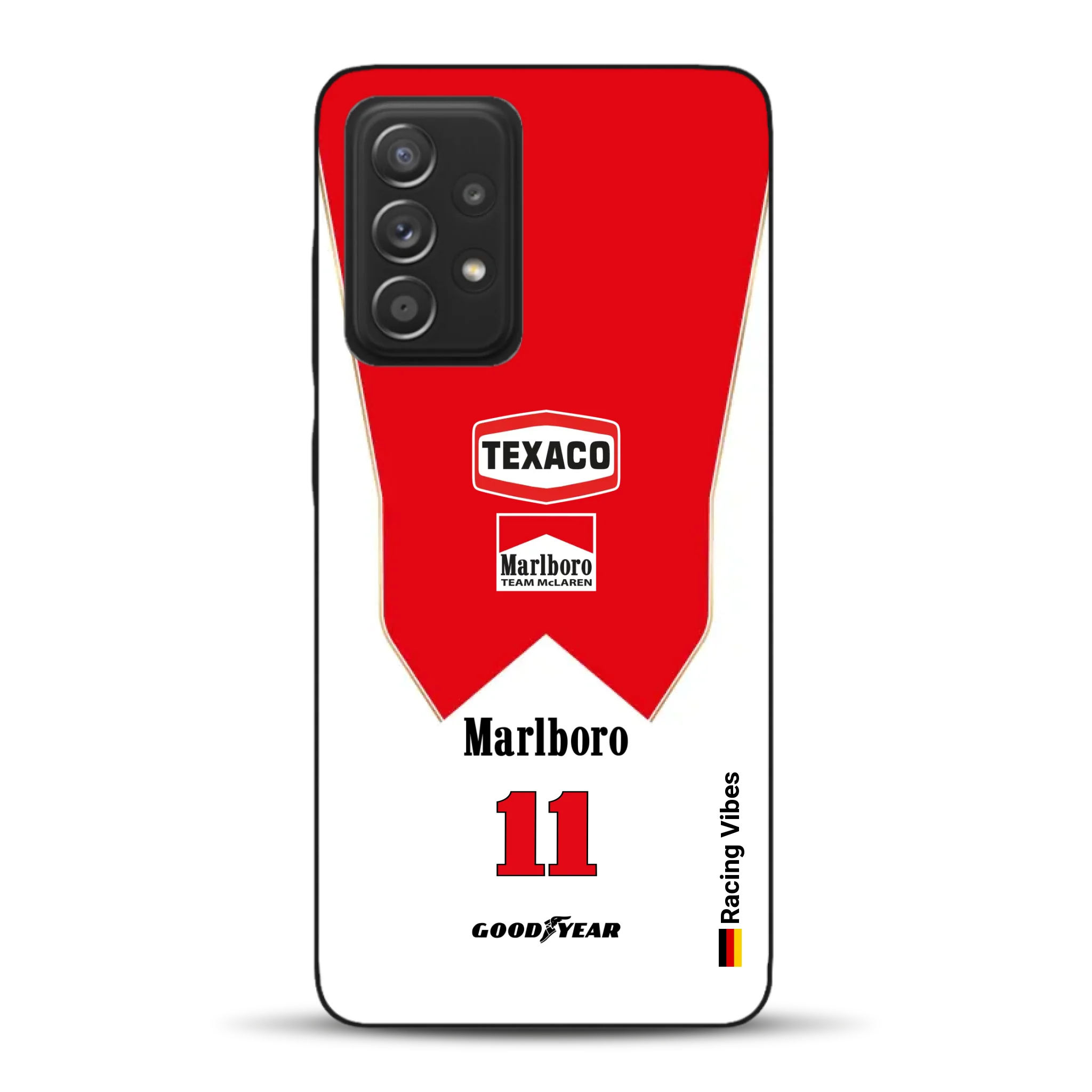 James Hunt McLaren M23 Livery - Individuelle Handyhülle für Samsung
