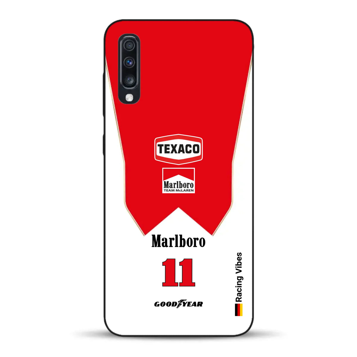 James Hunt McLaren M23 Livery - Individuelle Handyhülle für Samsung