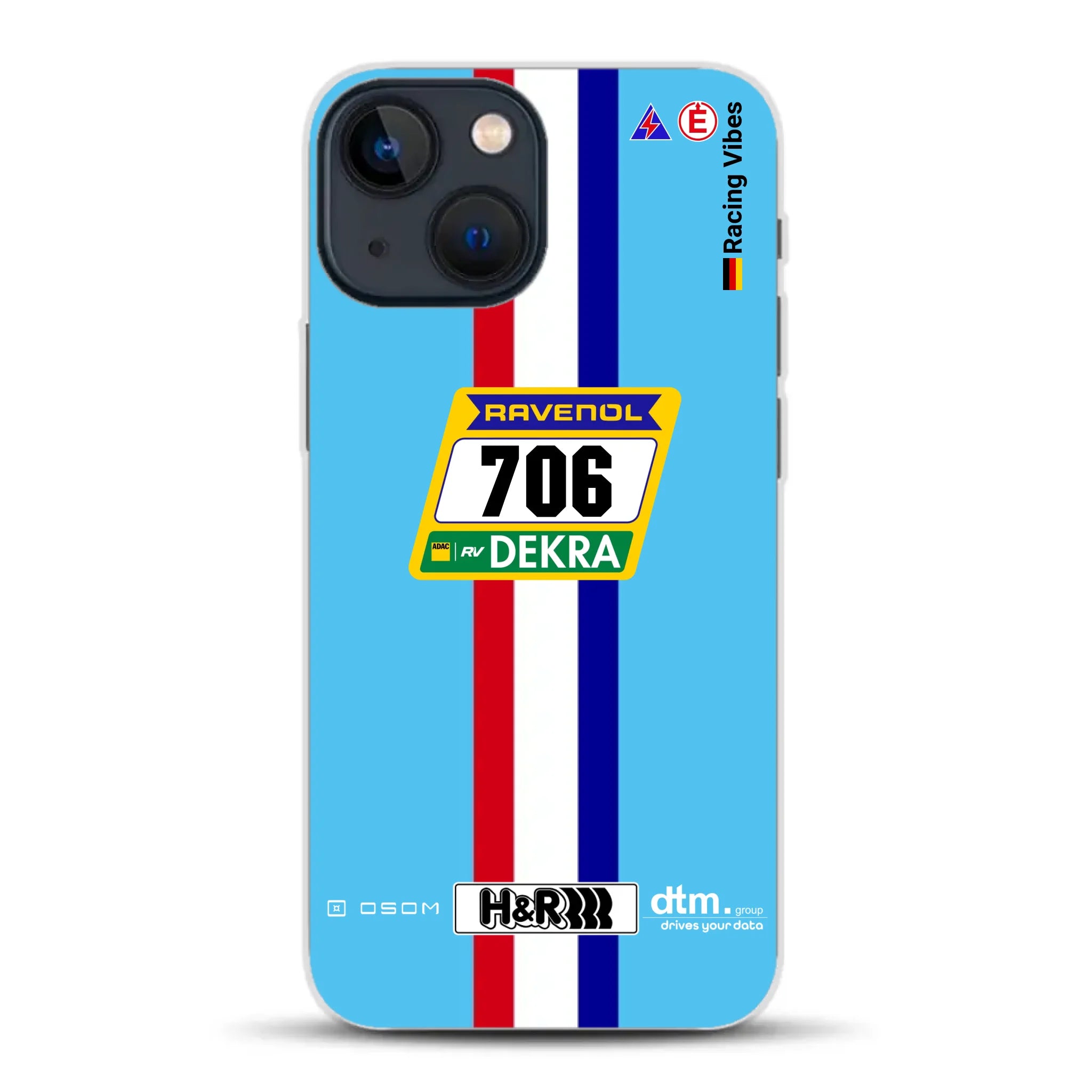 Glickenhaus SCG004c Nürburgring 2024 Livery - Custodia per cellulare personalizzata per iPhone