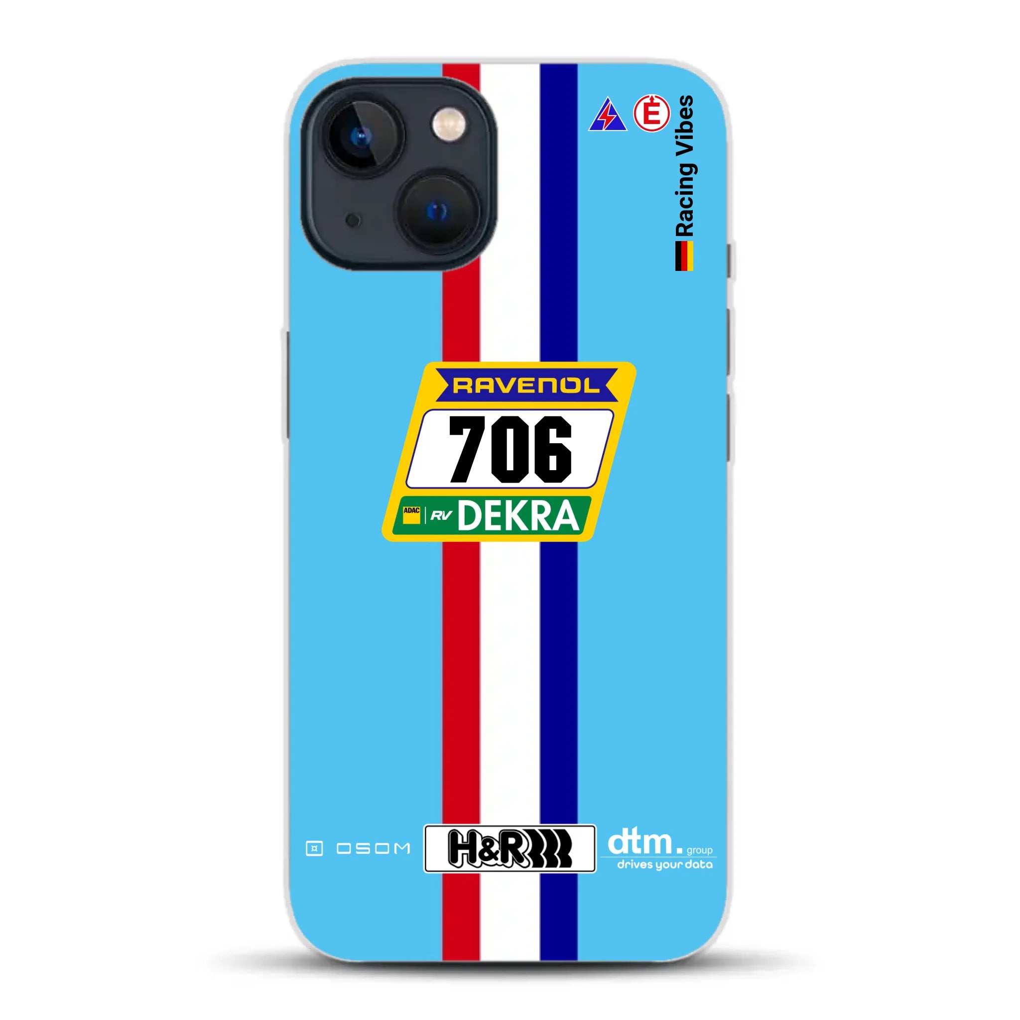 Glickenhaus SCG004c Nürburgring 2024 Livery - Custodia per cellulare personalizzata per iPhone