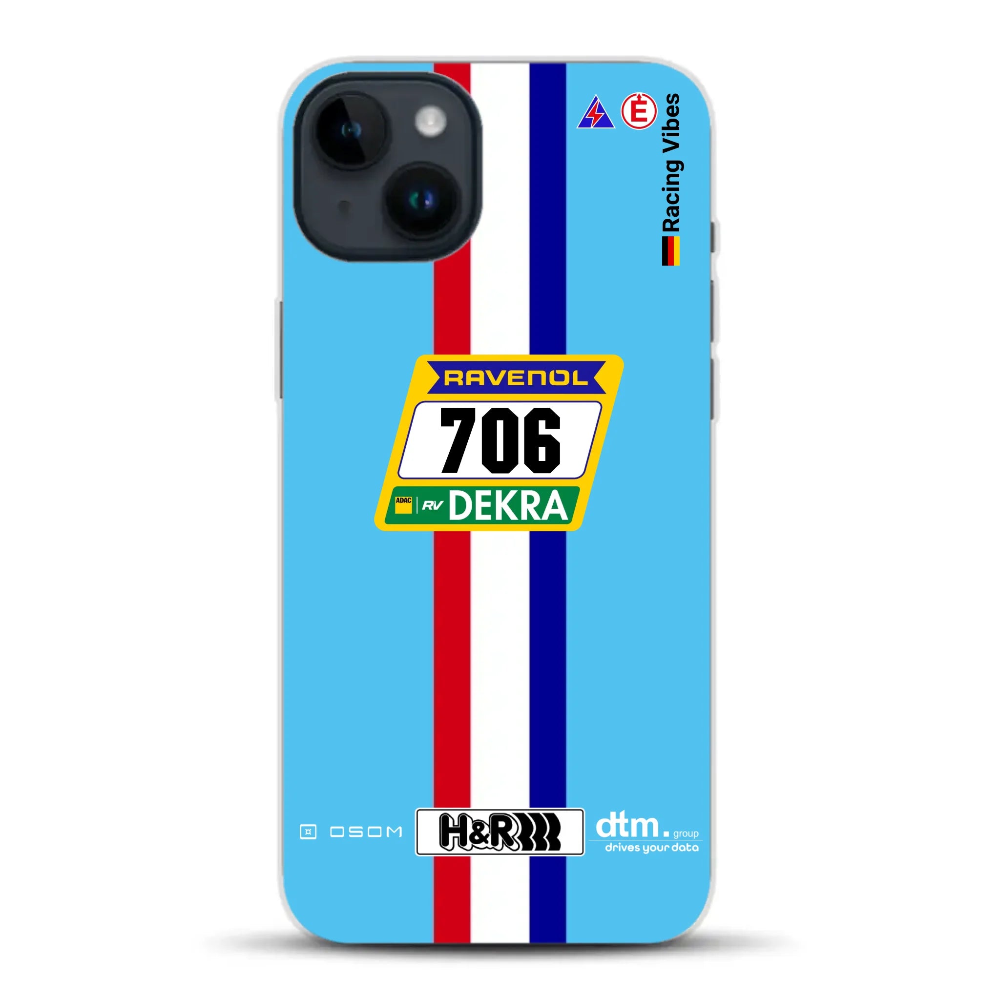 Glickenhaus SCG004c Nürburgring 2024 Livery - Custodia per cellulare personalizzata per iPhone