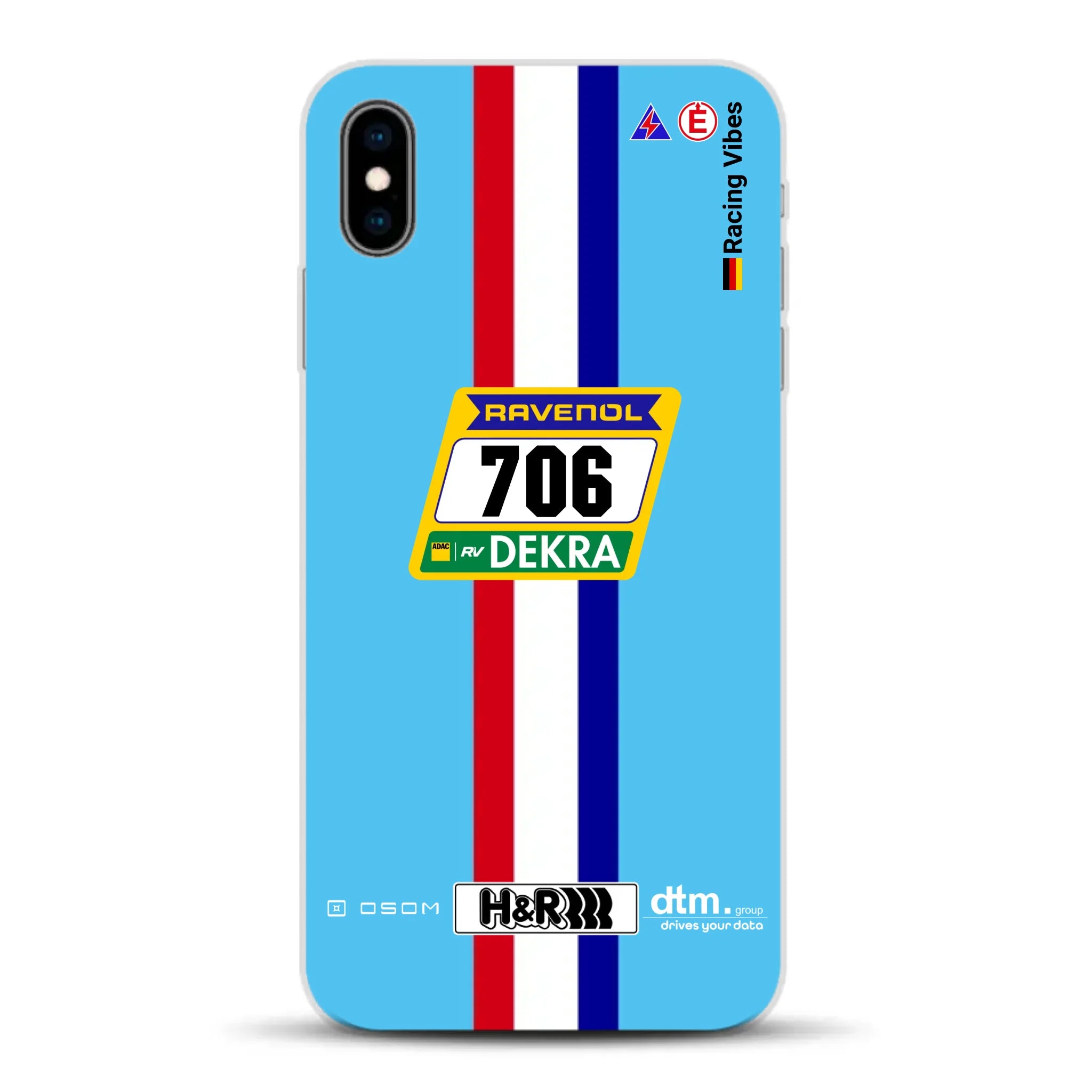 Glickenhaus SCG004c Nürburgring 2024 Livery - Custodia per cellulare personalizzata per iPhone