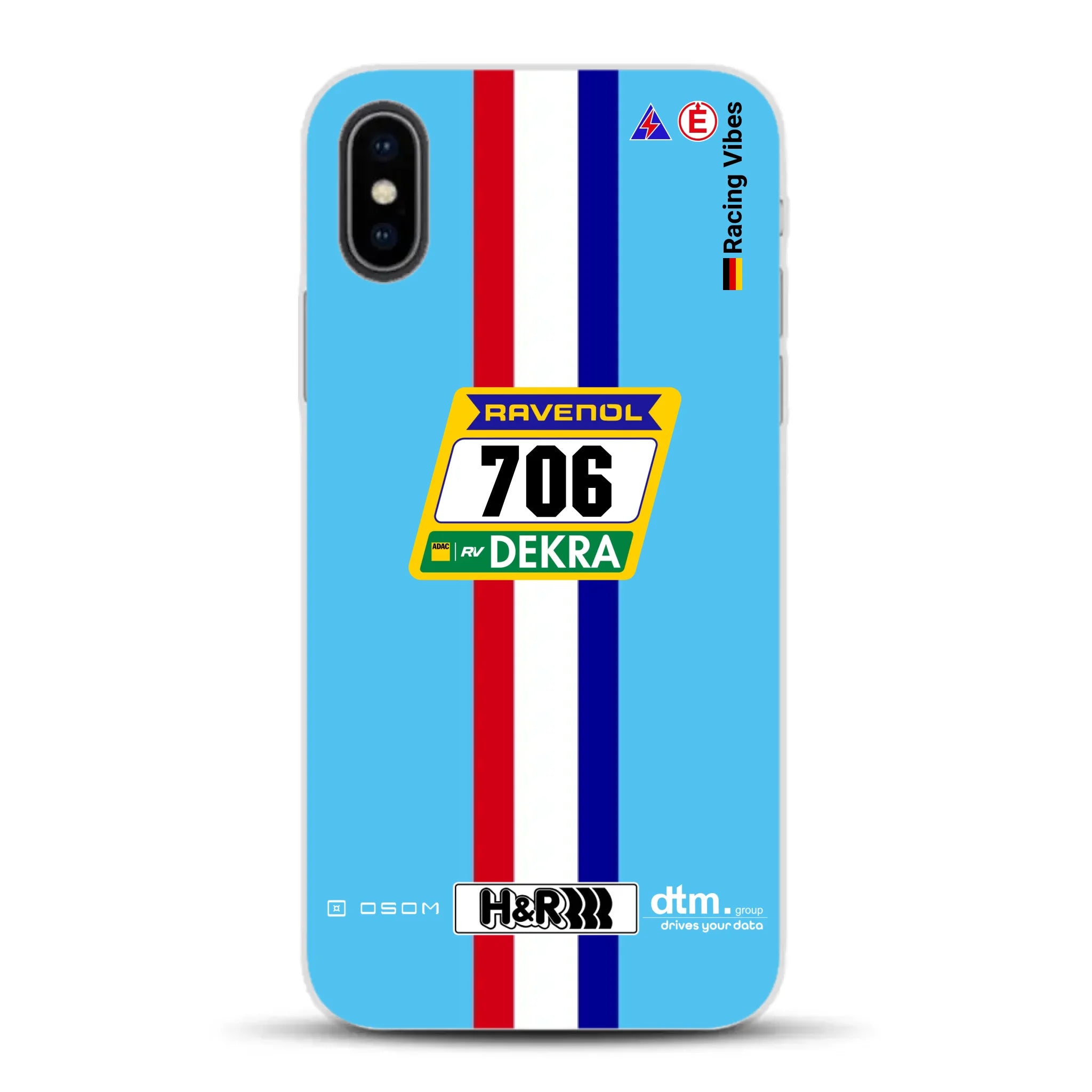 Glickenhaus SCG004c Nürburgring 2024 Livery - Custodia per cellulare personalizzata per iPhone