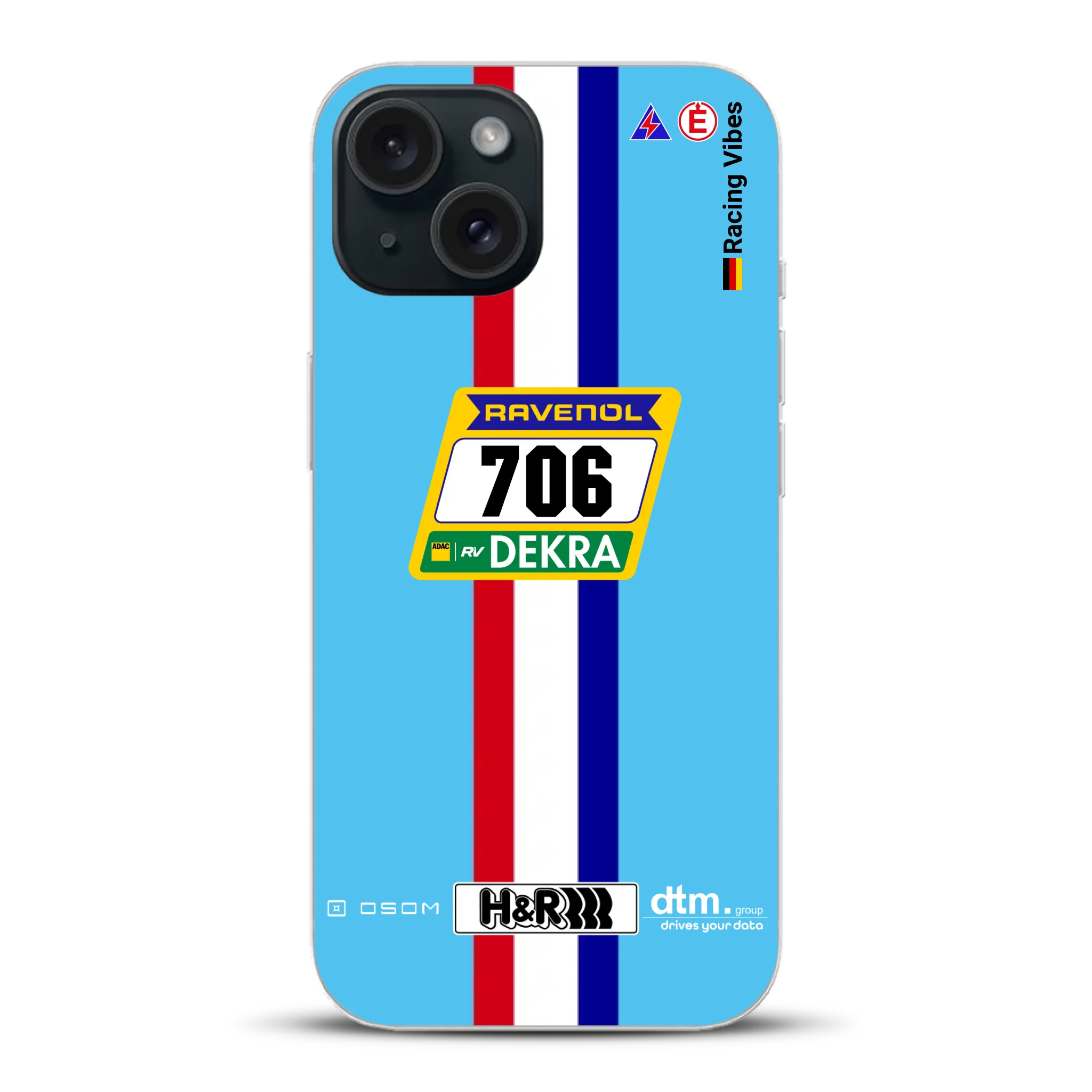 Glickenhaus SCG004c Nürburgring 2024 Livery - Custodia per cellulare personalizzata per iPhone