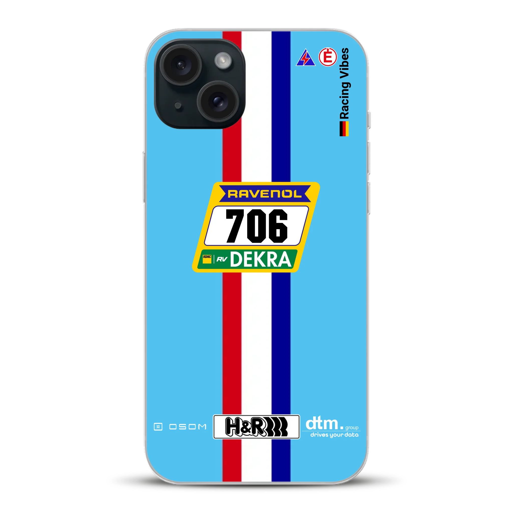 Glickenhaus SCG004c Nürburgring 2024 Livery - Custodia per cellulare personalizzata per iPhone