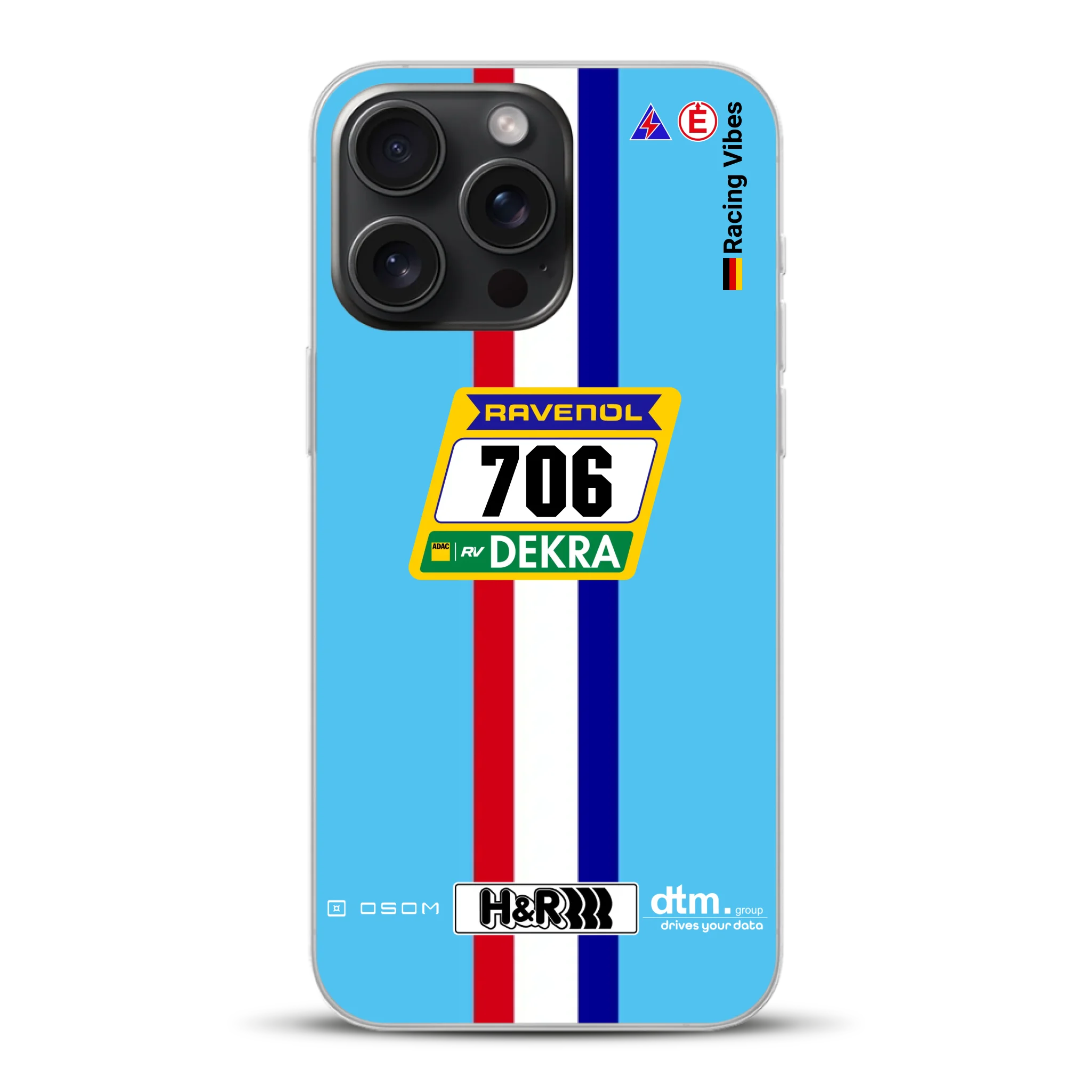 Glickenhaus SCG004c Nürburgring 2024 Livery - Custodia per cellulare personalizzata per iPhone