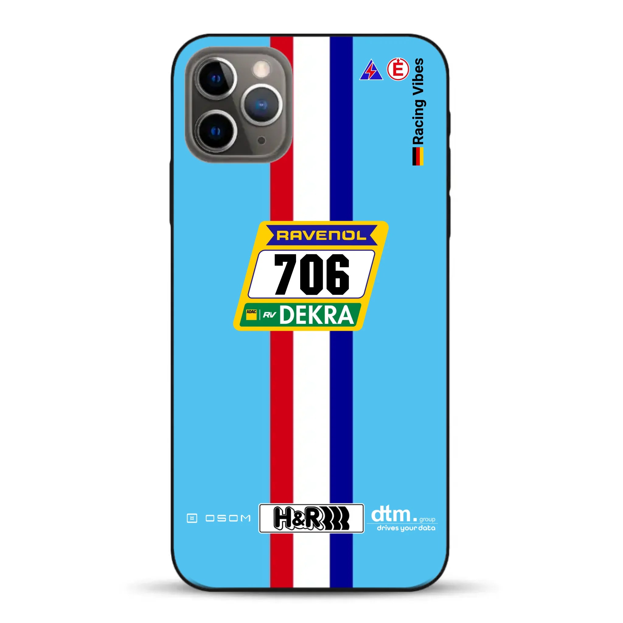 Glickenhaus SCG004c Nürburgring 2024 Livery - Custodia per cellulare personalizzata per iPhone