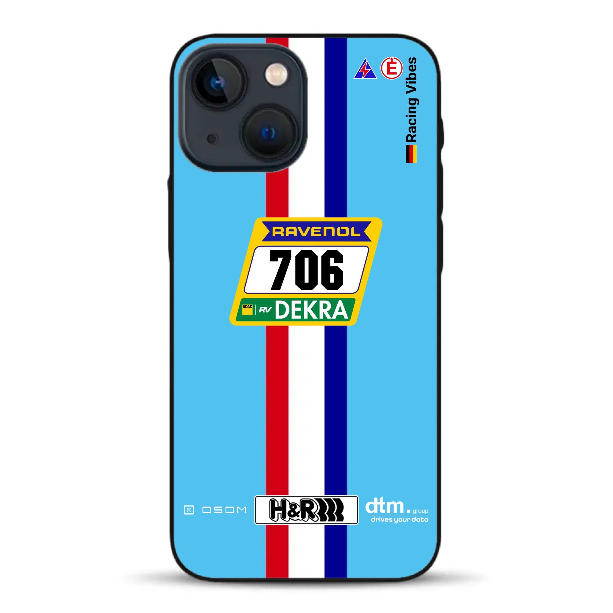 Glickenhaus SCG004c Nürburgring 2024 Livery - Custodia per cellulare personalizzata per iPhone