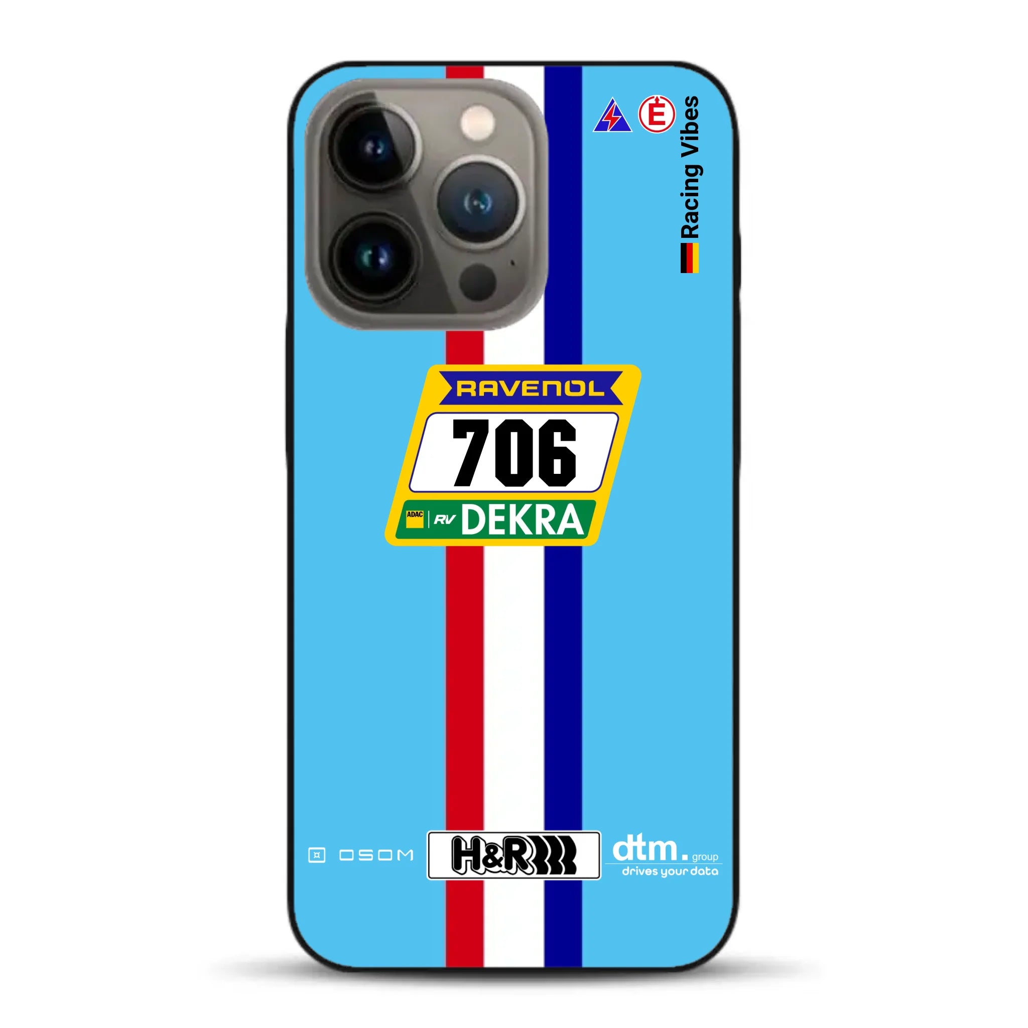 Glickenhaus SCG004c Nürburgring 2024 Livery - Custodia per cellulare personalizzata per iPhone