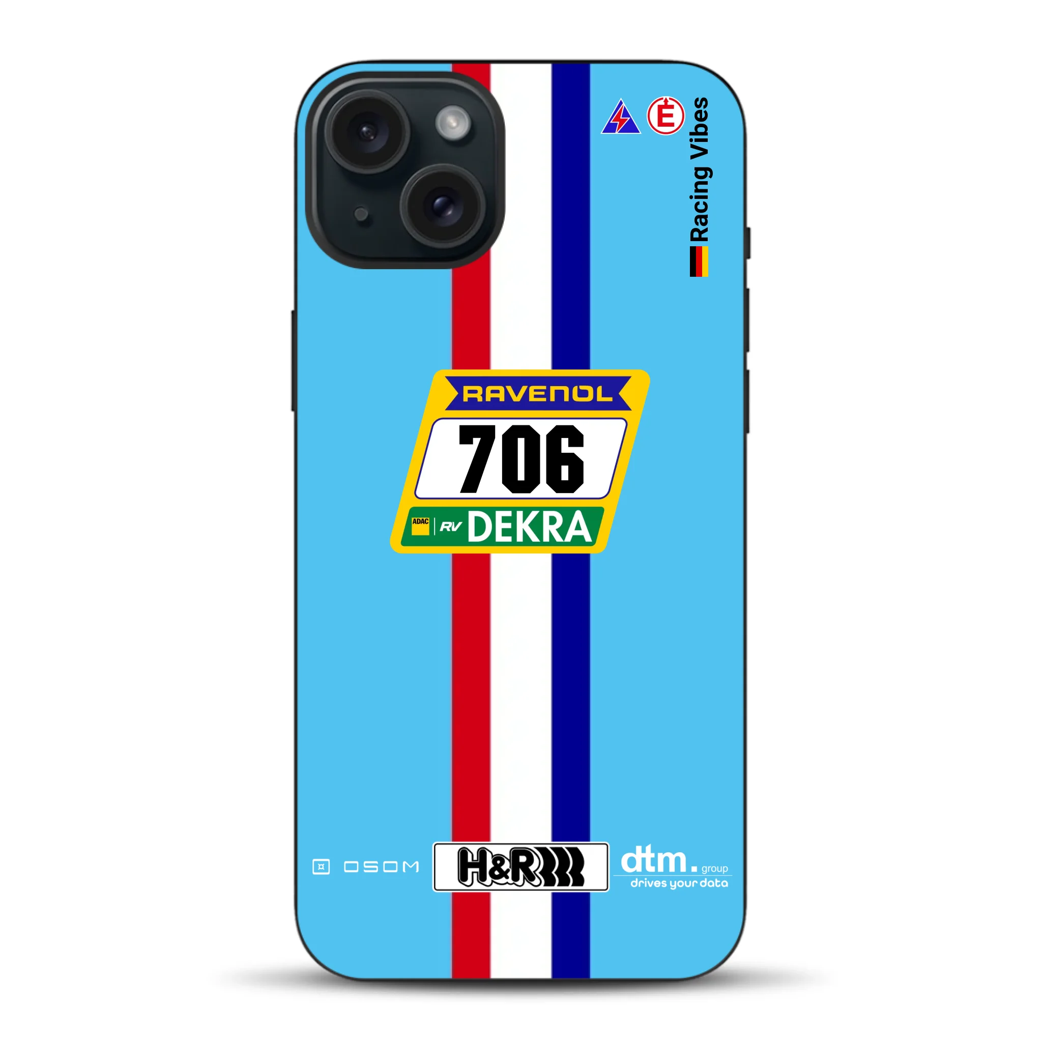 Glickenhaus SCG004c Nürburgring 2024 Livery - Custodia per cellulare personalizzata per iPhone