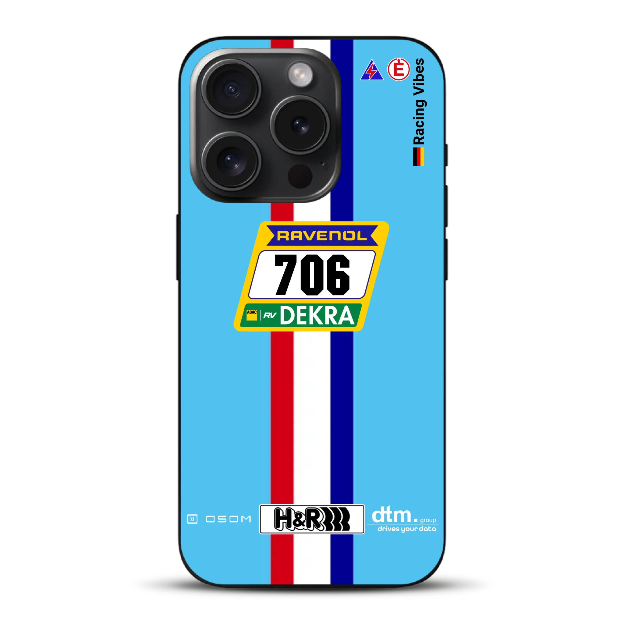 Glickenhaus SCG004c Nürburgring 2024 Livery - Custodia per cellulare personalizzata per iPhone