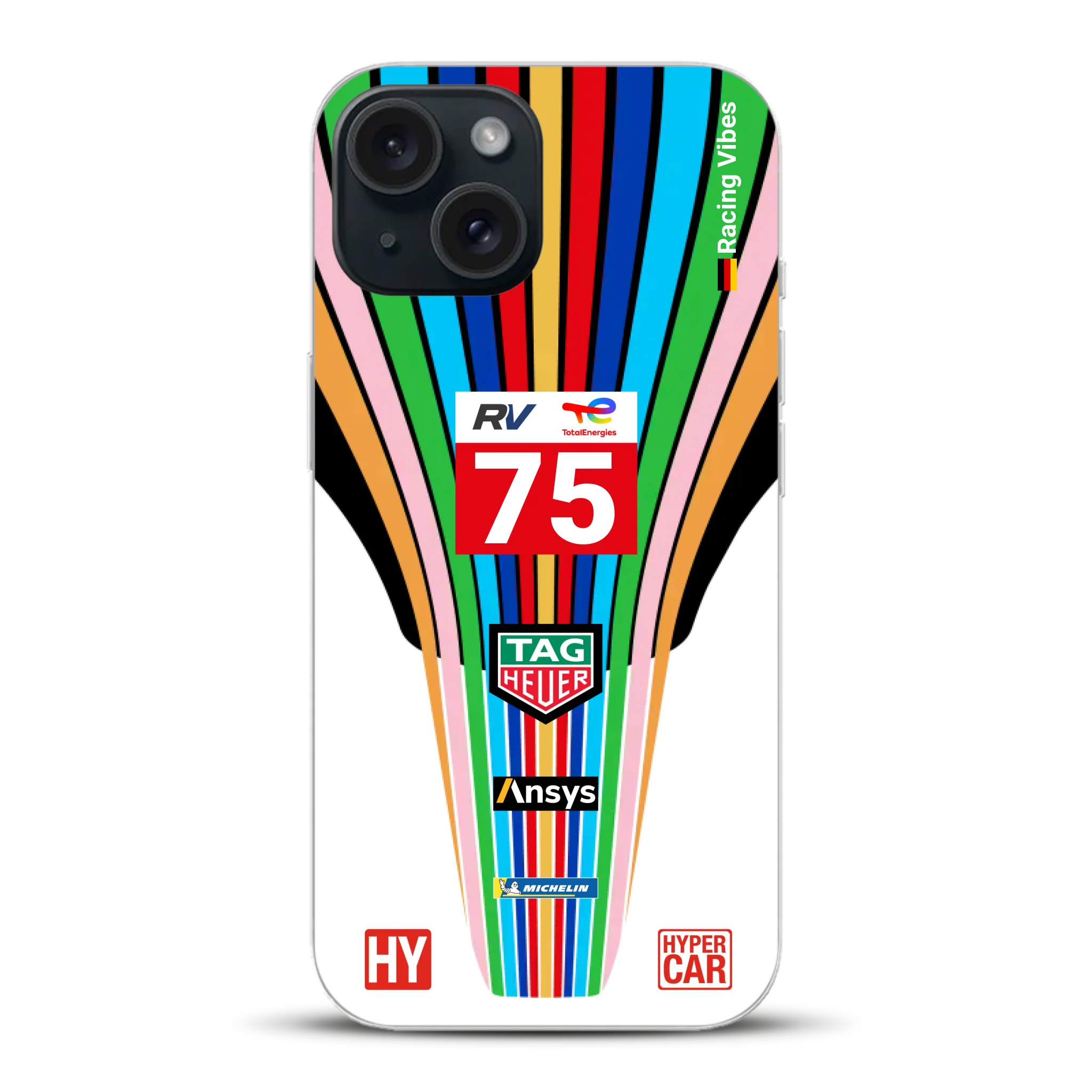Porsche 963 #75 2023 Livery - Custodia per cellulare personalizzata per iPhone