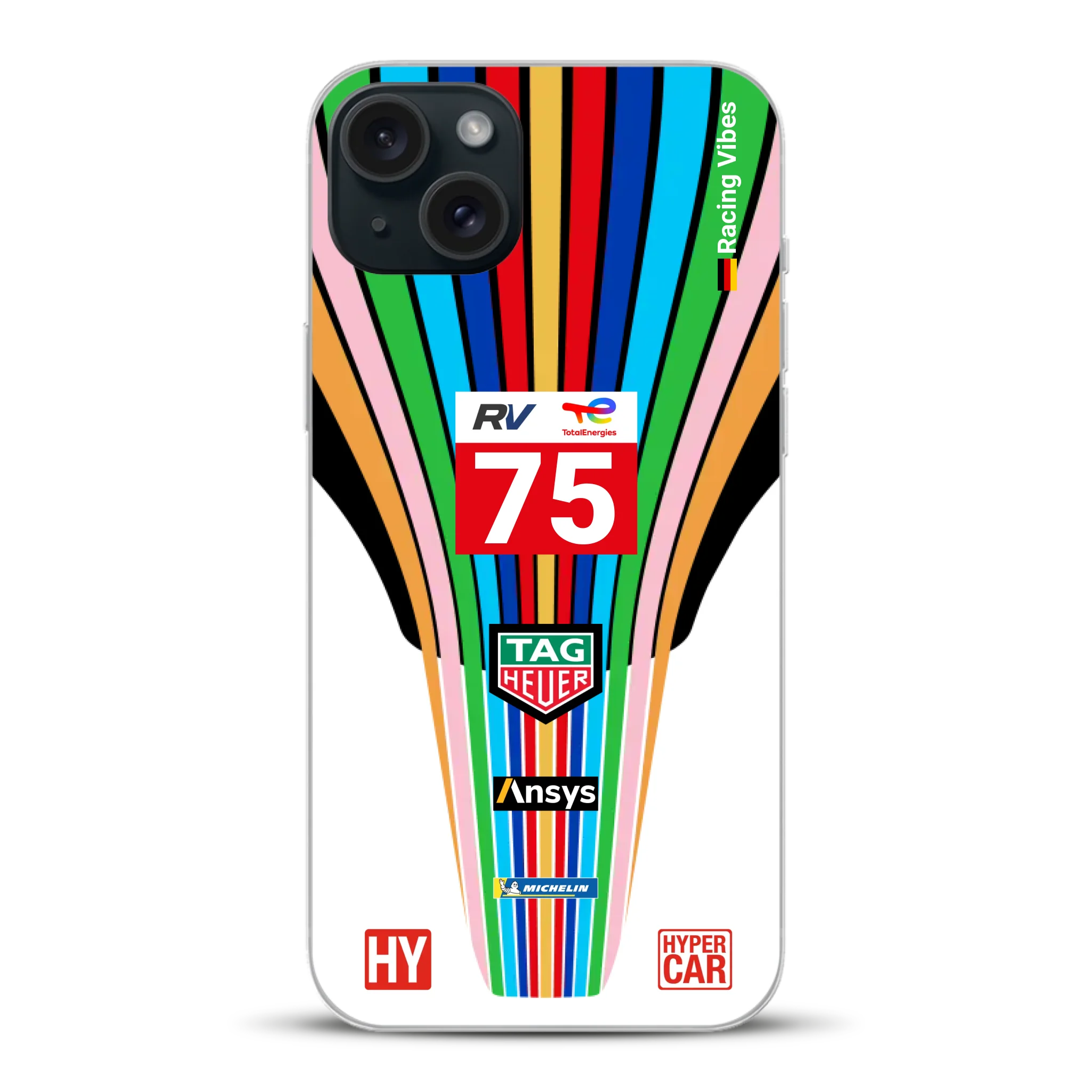Porsche 963 #75 2023 Livery - Custodia per cellulare personalizzata per iPhone