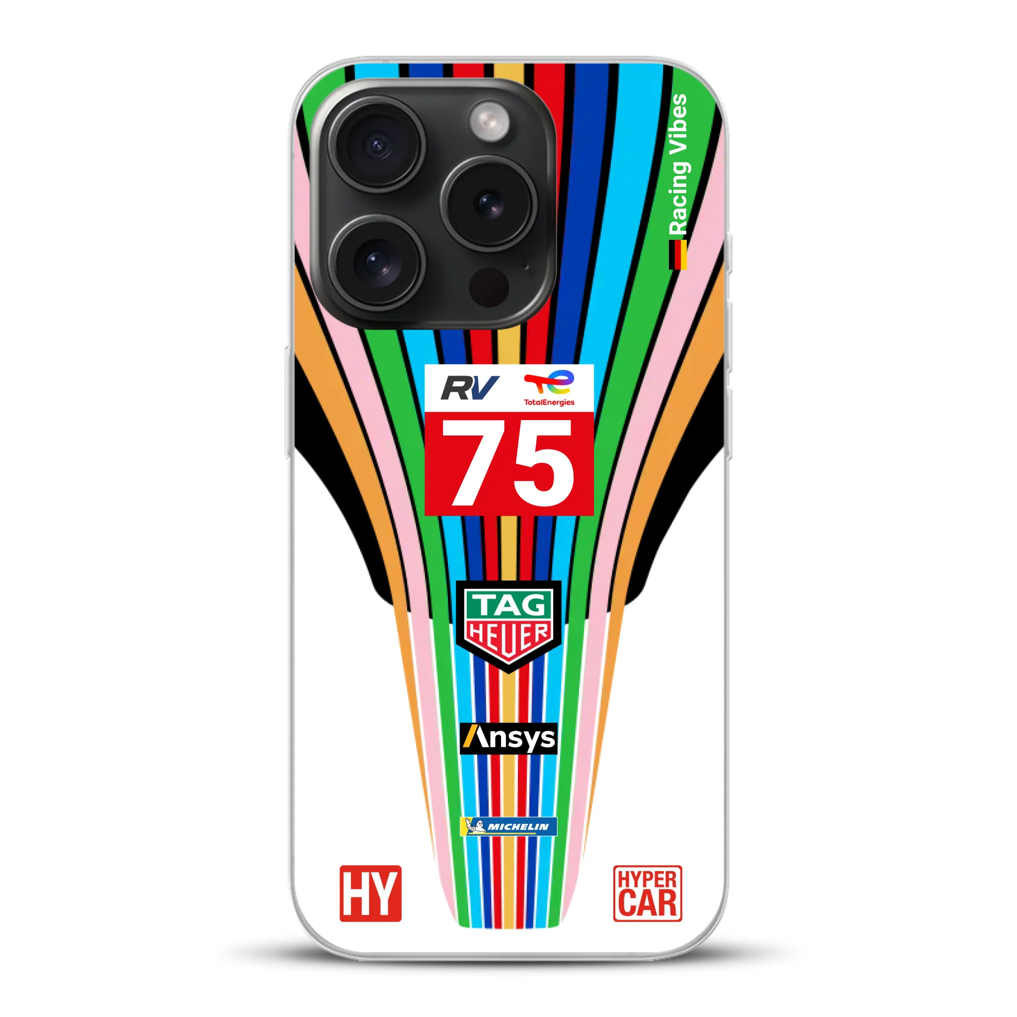 Porsche 963 #75 2023 Livery - Custodia per cellulare personalizzata per iPhone