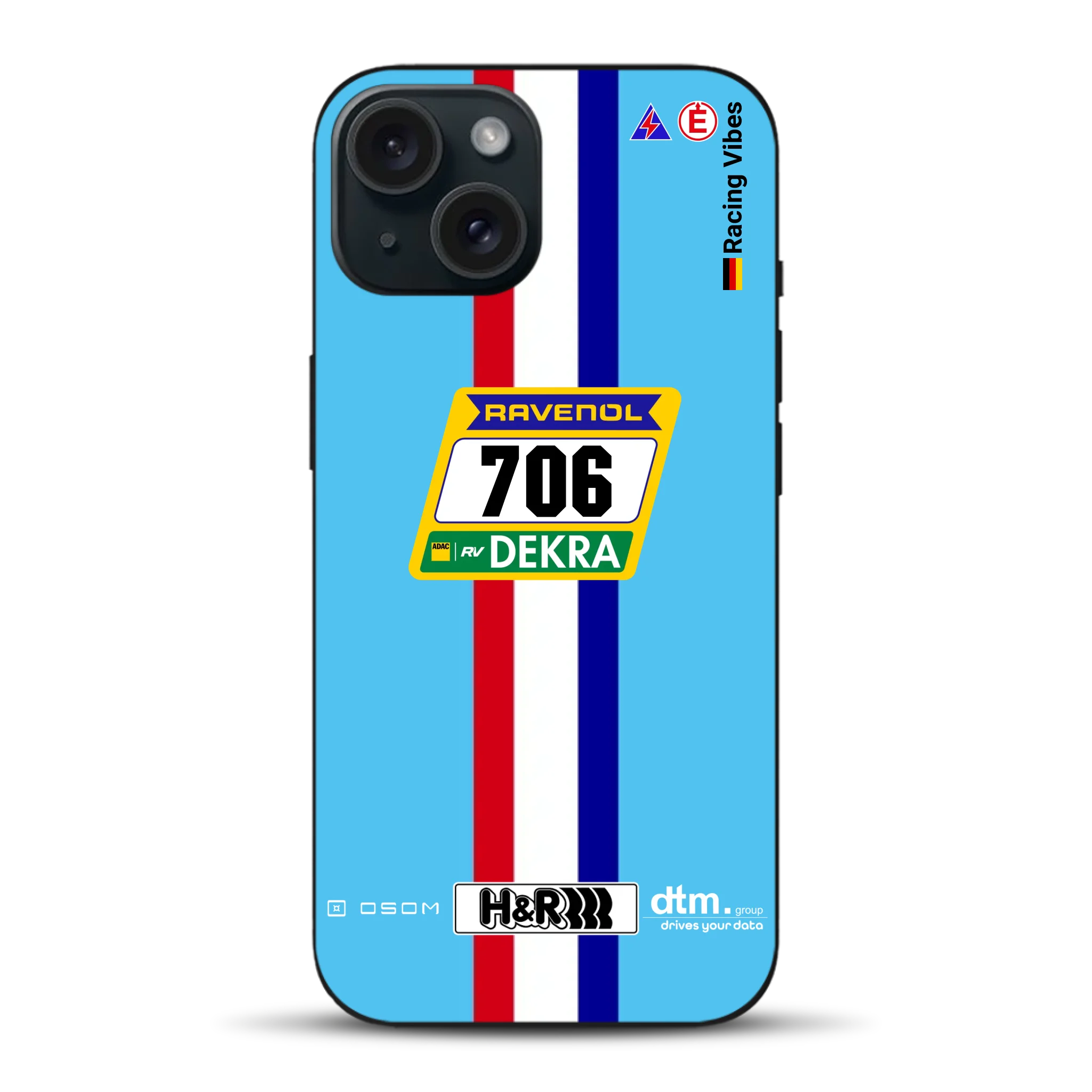 Glickenhaus SCG004c Nürburgring 2024 Livery - Custodia per cellulare personalizzata per iPhone