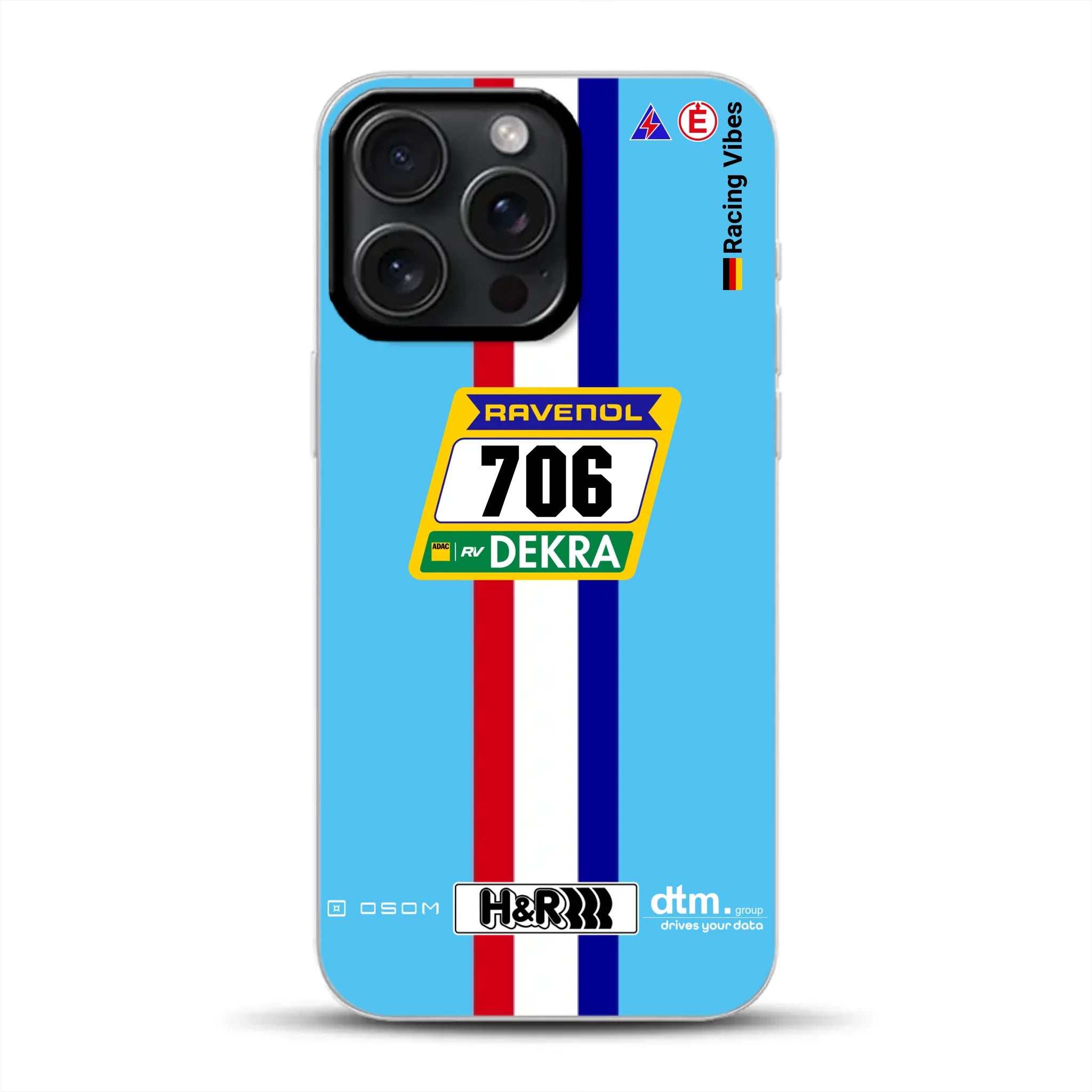 Glickenhaus SCG004c Nürburgring 2024 Livery - Custodia per cellulare personalizzata per iPhone