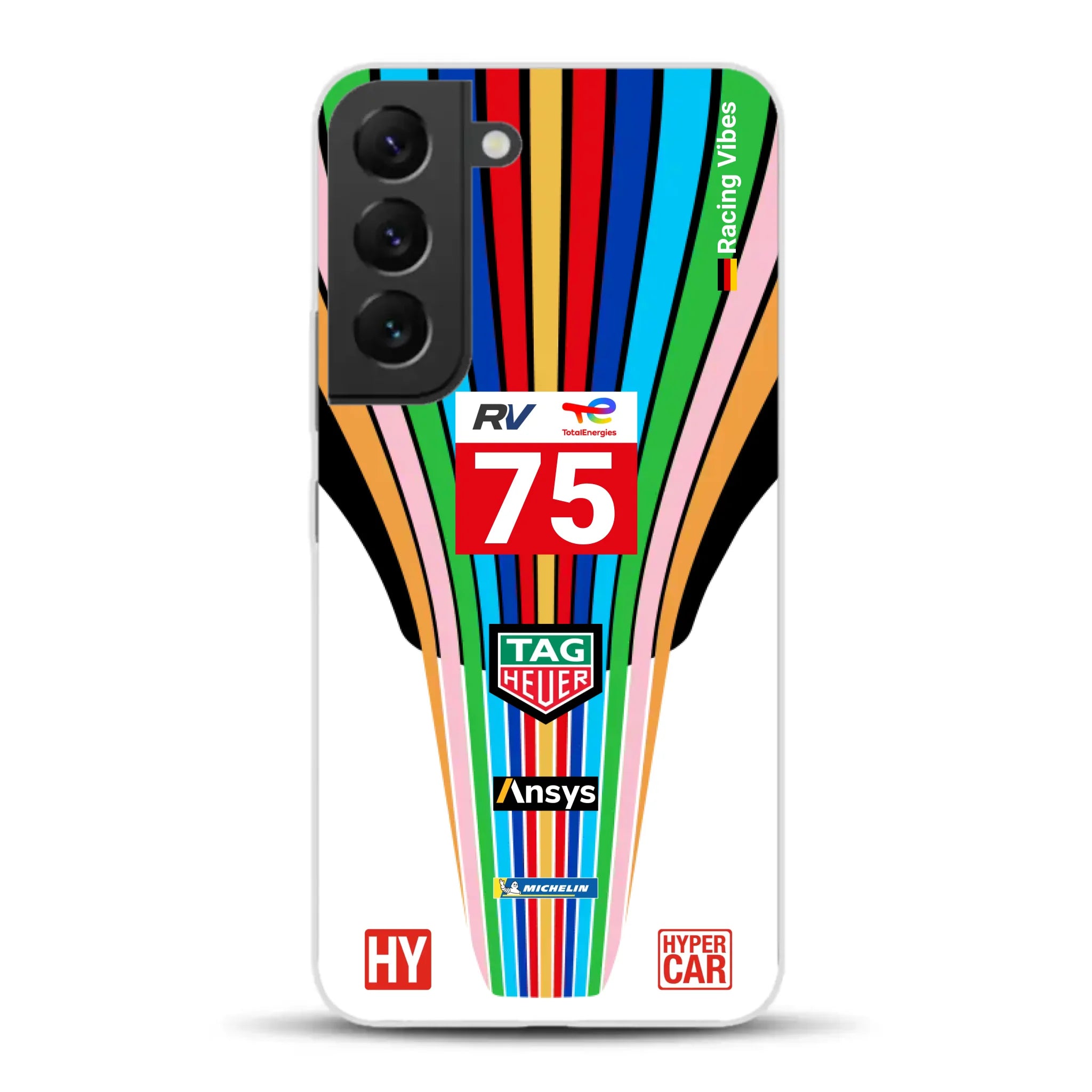 Porsche 963 #75 2023 Livery - Custodia per cellulare personalizzata per Samsung