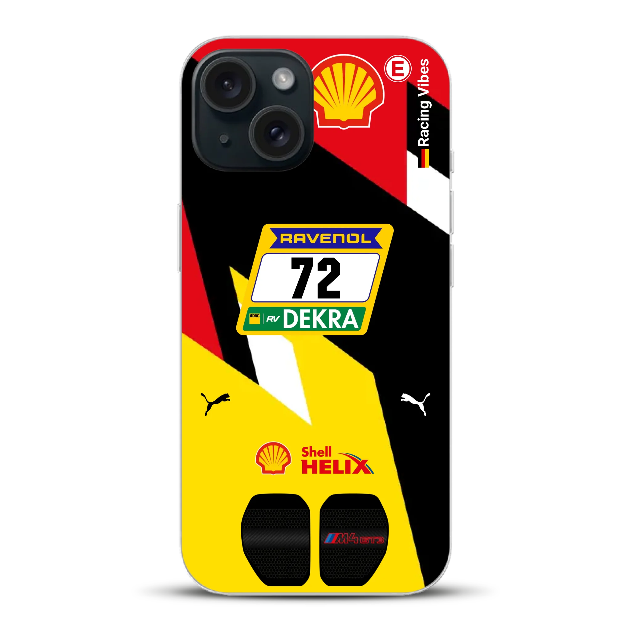 RMG M4 GT3 #72 Nürburgring 24h Qualifiers 2024 Livery - Custodia per cellulare personalizzata per iPhone