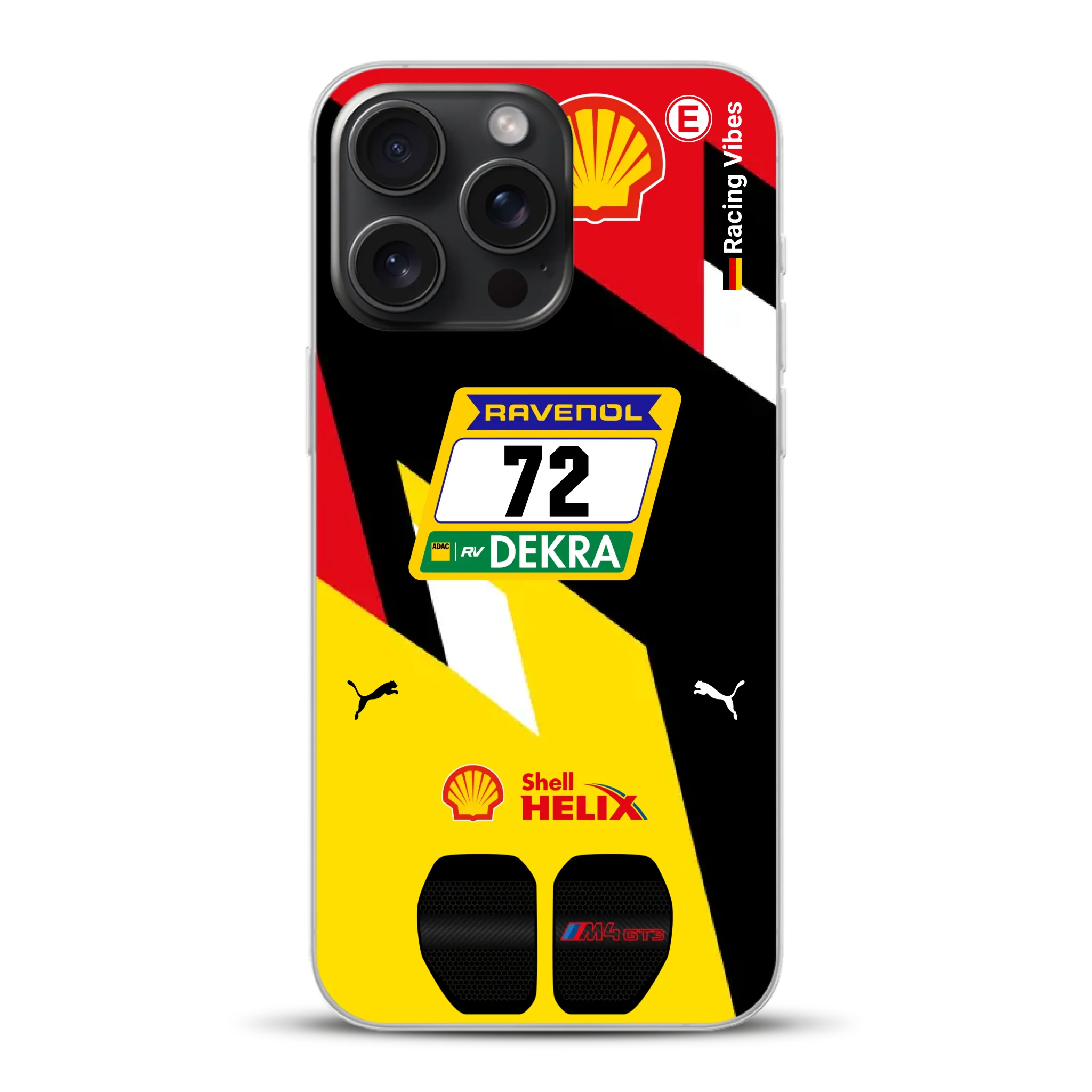 RMG M4 GT3 #72 Nürburgring 24h Qualifiers 2024 Livery - Custodia per cellulare personalizzata per iPhone