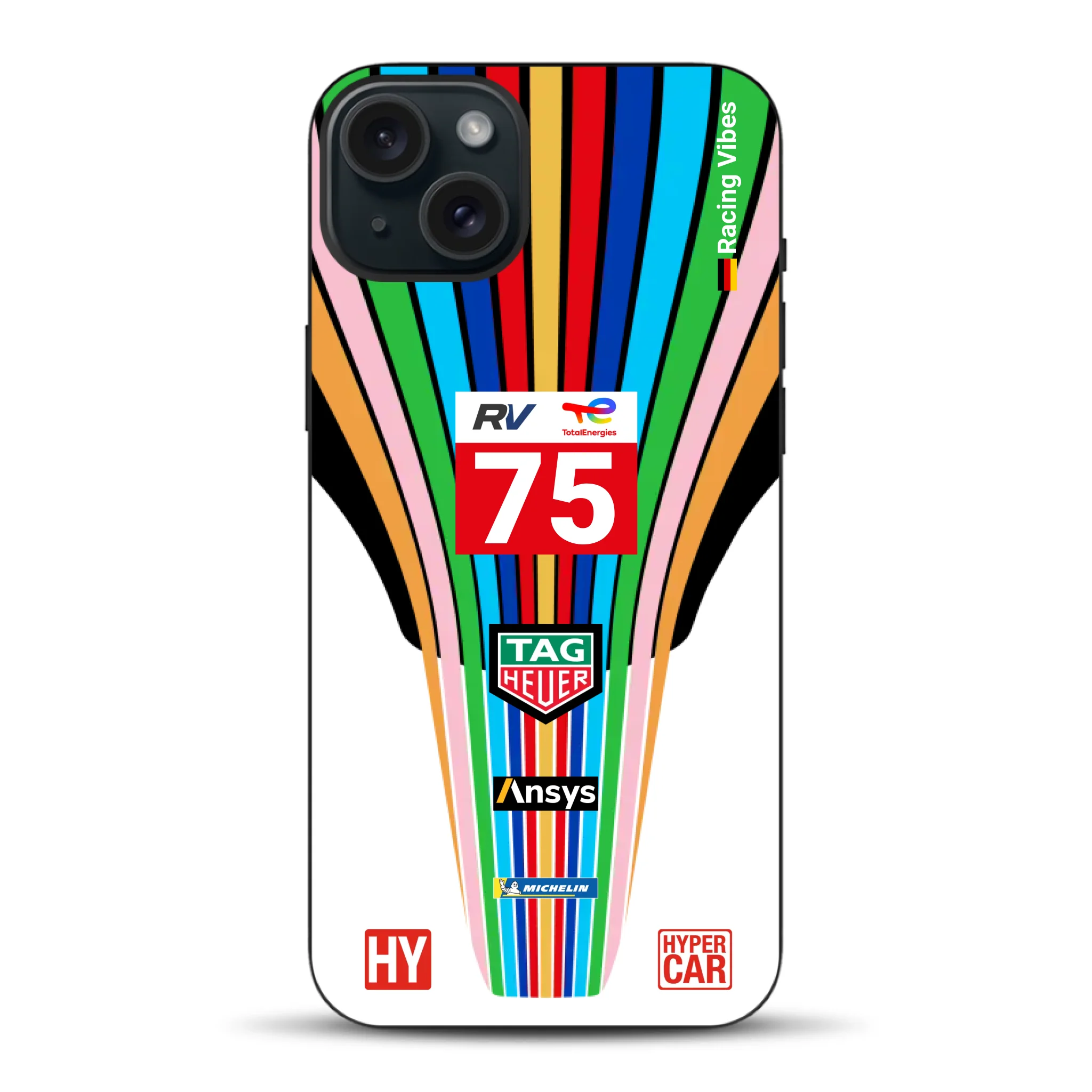Porsche 963 #75 2023 Livery - Custodia per cellulare personalizzata per iPhone