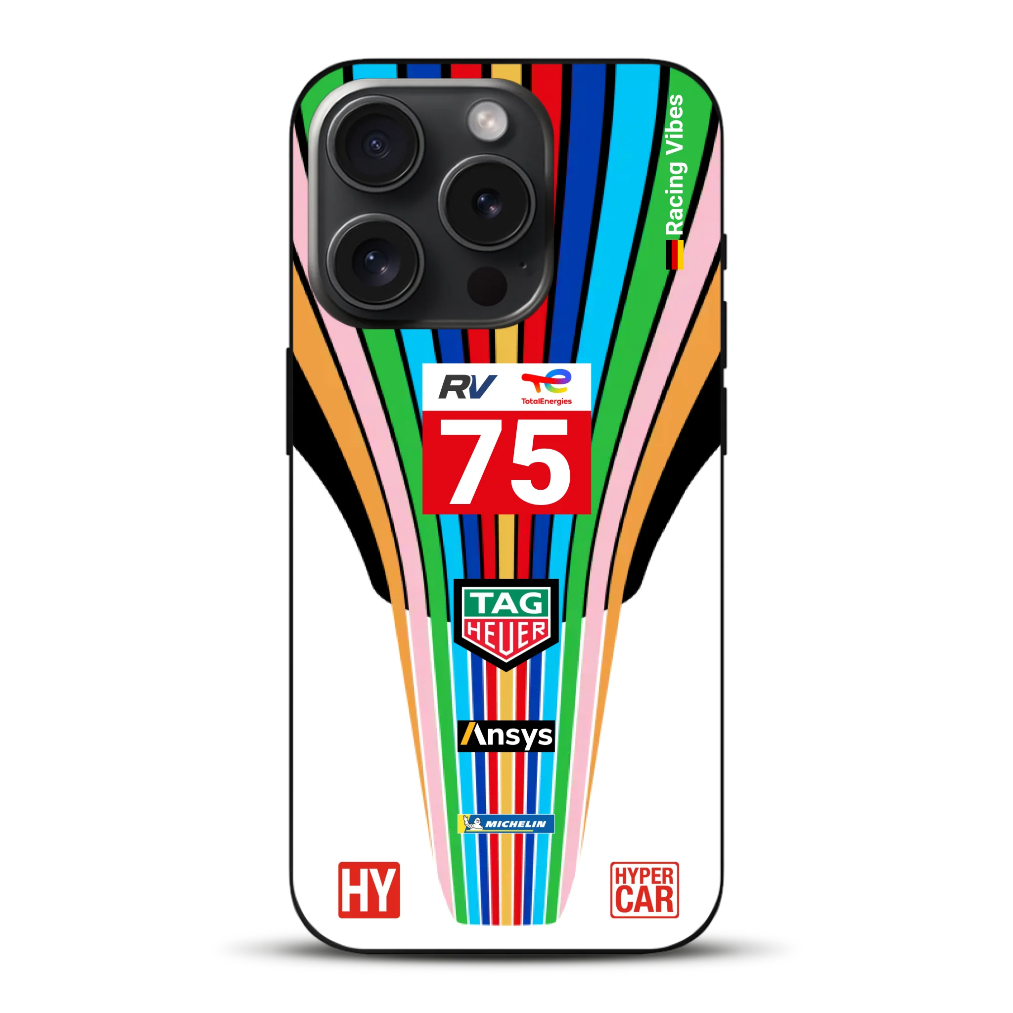 Porsche 963 #75 2023 Livery - Custodia per cellulare personalizzata per iPhone