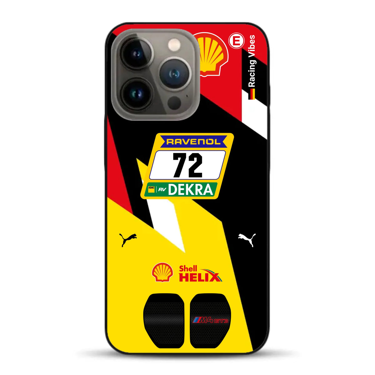 RMG M4 GT3 #72 Nürburgring 24h Qualifiers 2024 Livery - Custodia per cellulare personalizzata per iPhone