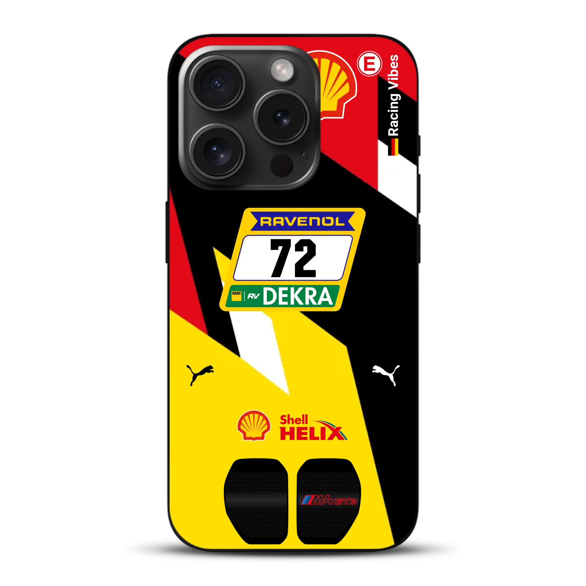 RMG M4 GT3 #72 Nürburgring 24h Qualifiers 2024 Livery - Custodia per cellulare personalizzata per iPhone