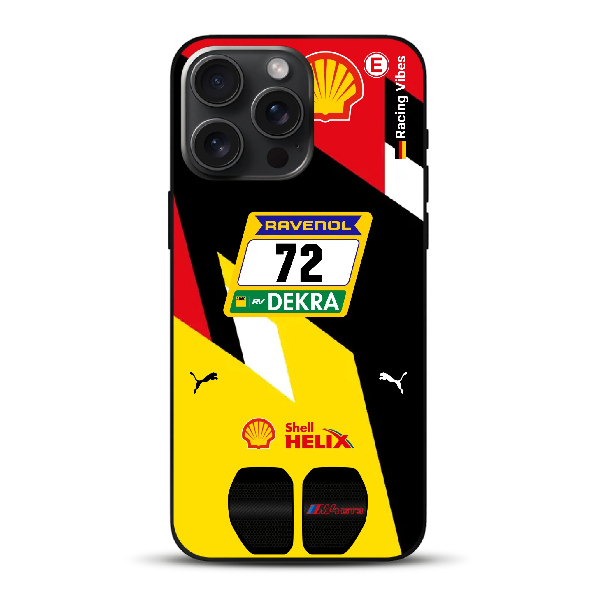 RMG M4 GT3 #72 Nürburgring 24h Qualifiers 2024 Livery - Custodia per cellulare personalizzata per iPhone