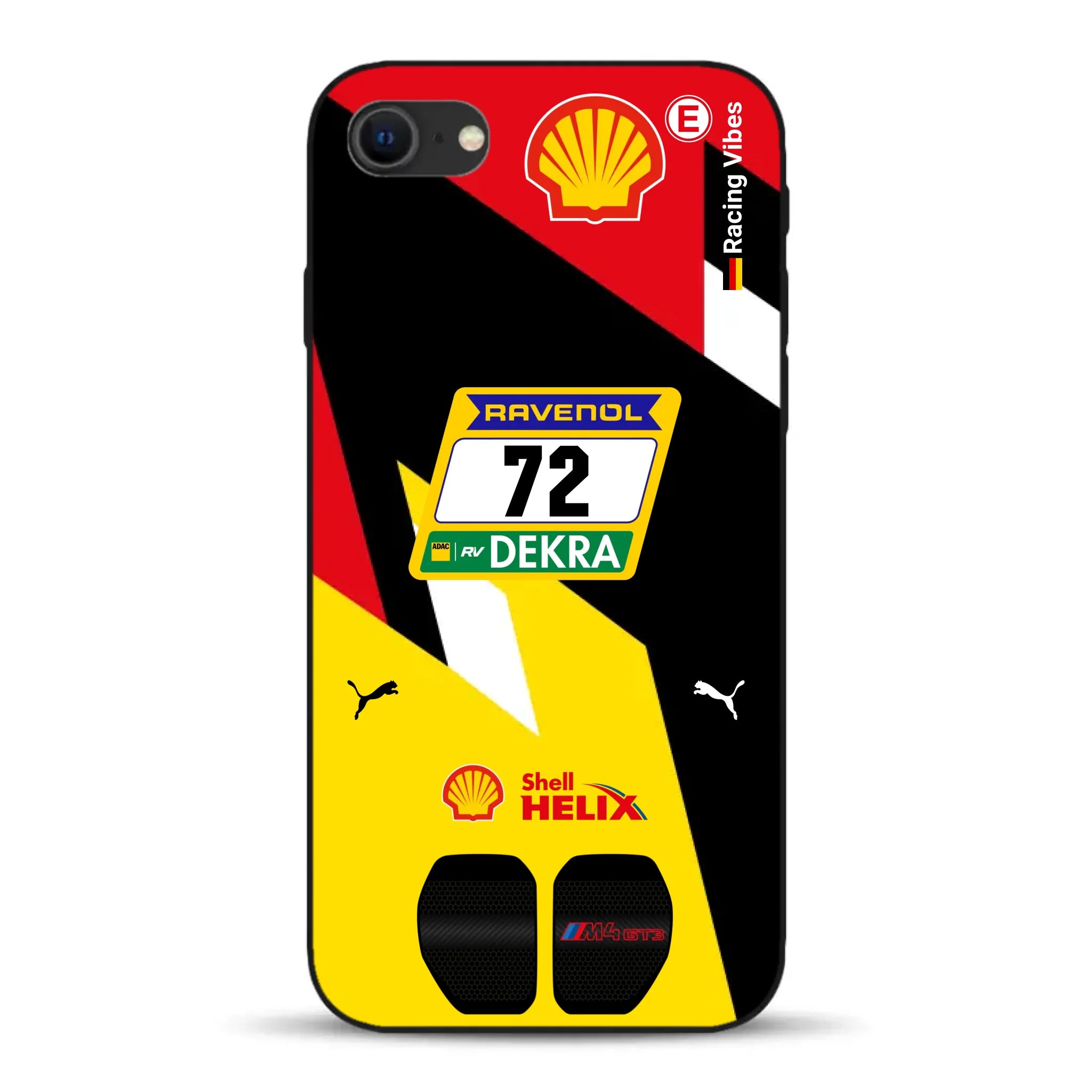 RMG M4 GT3 #72 Nürburgring 24h Qualifiers 2024 Livery - Custodia per cellulare personalizzata per iPhone