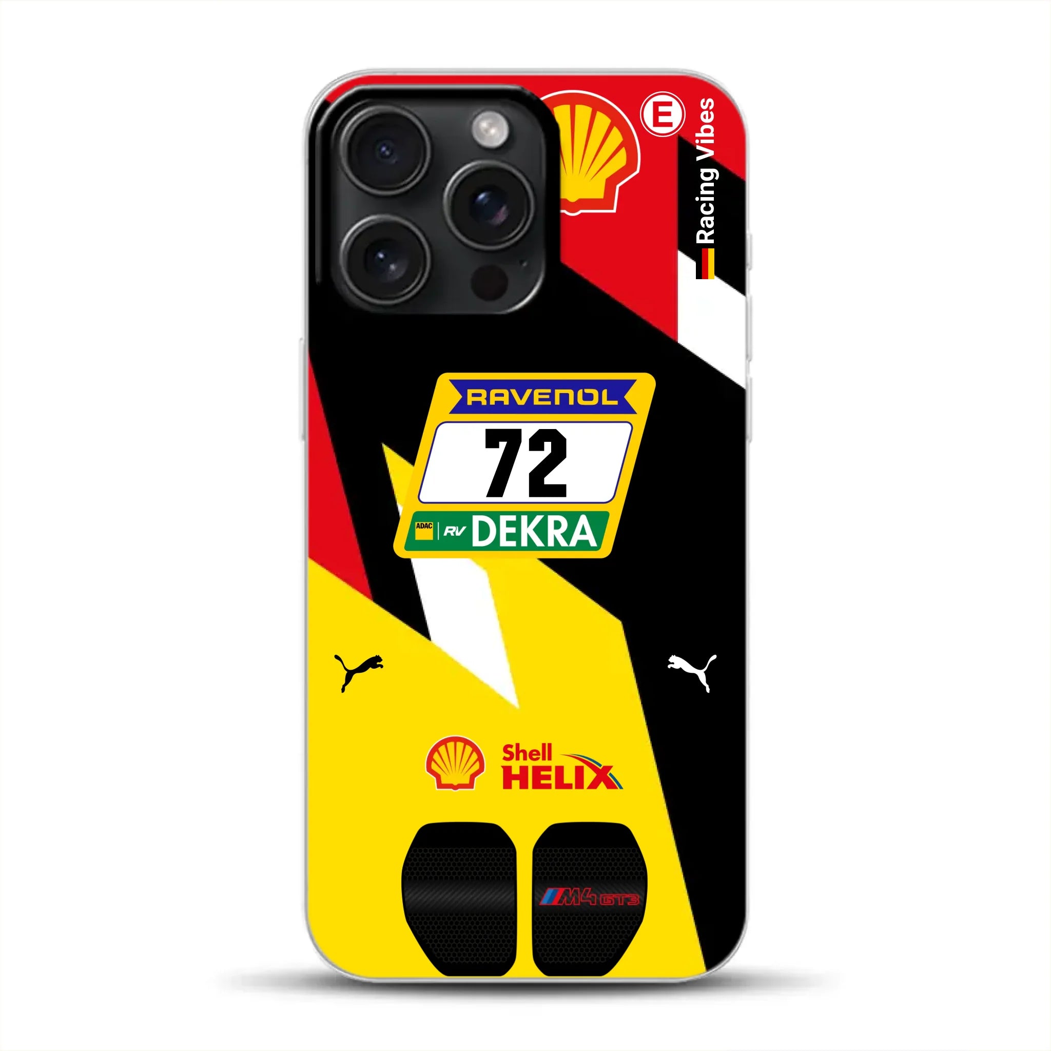 RMG M4 GT3 #72 Nürburgring 24h Qualifiers 2024 Livery - Custodia per cellulare personalizzata per iPhone