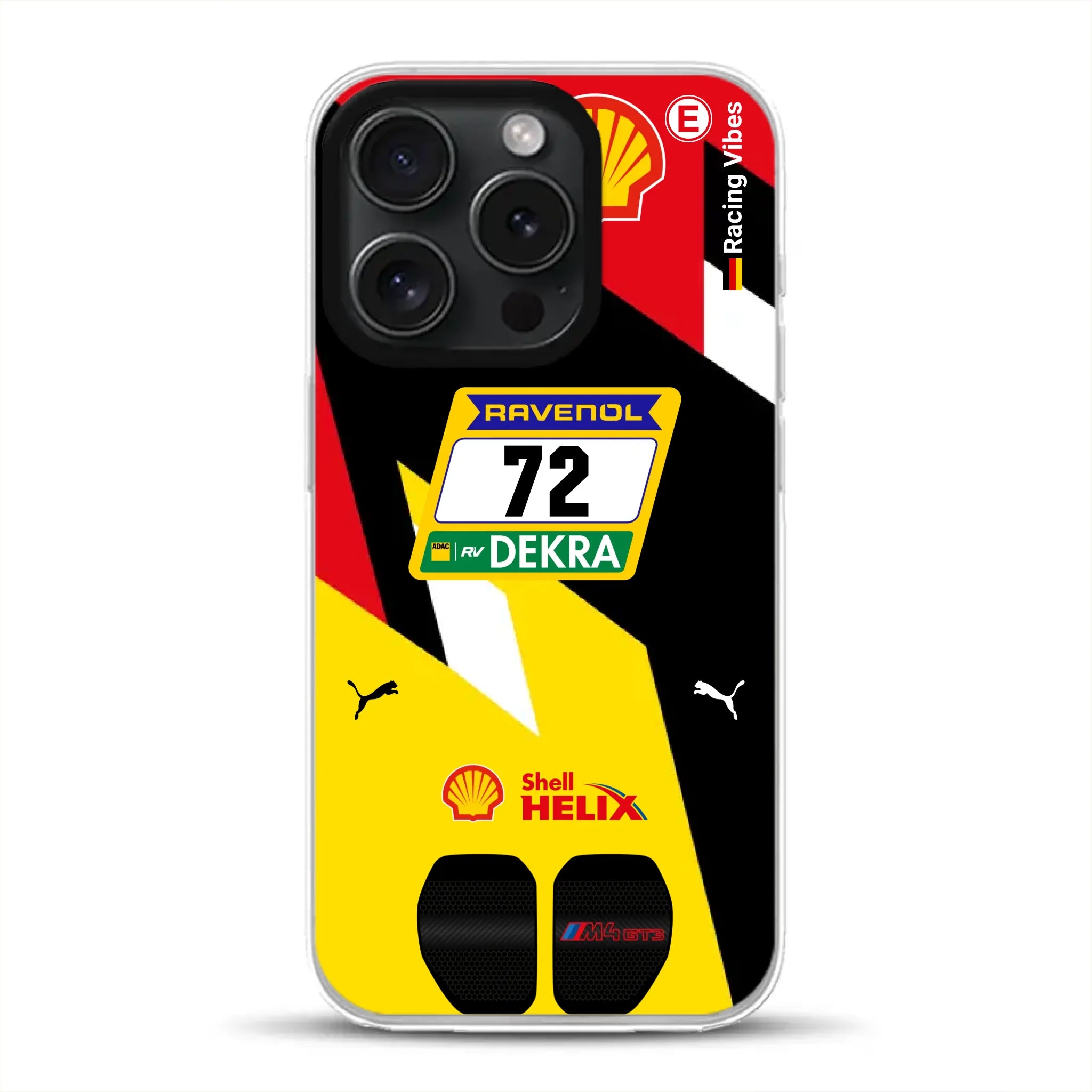 RMG M4 GT3 #72 Nürburgring 24h Qualifiers 2024 Livery - Custodia per cellulare personalizzata per iPhone