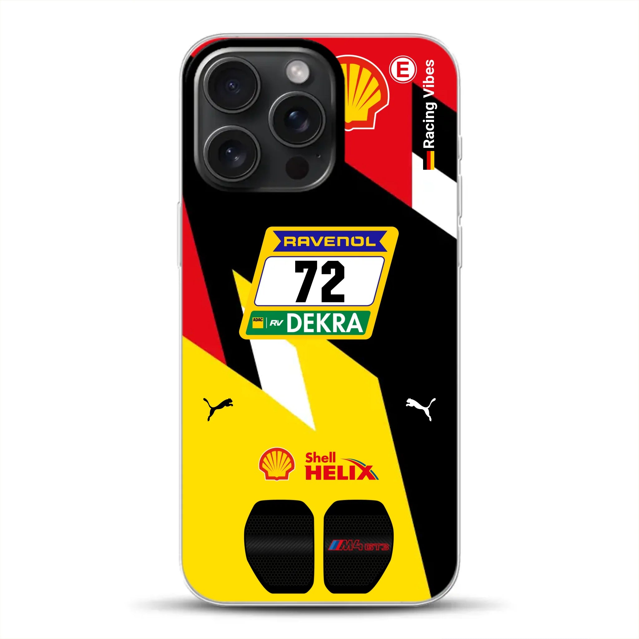 RMG M4 GT3 #72 Nürburgring 24h Qualifiers 2024 Livery - Custodia per cellulare personalizzata per iPhone
