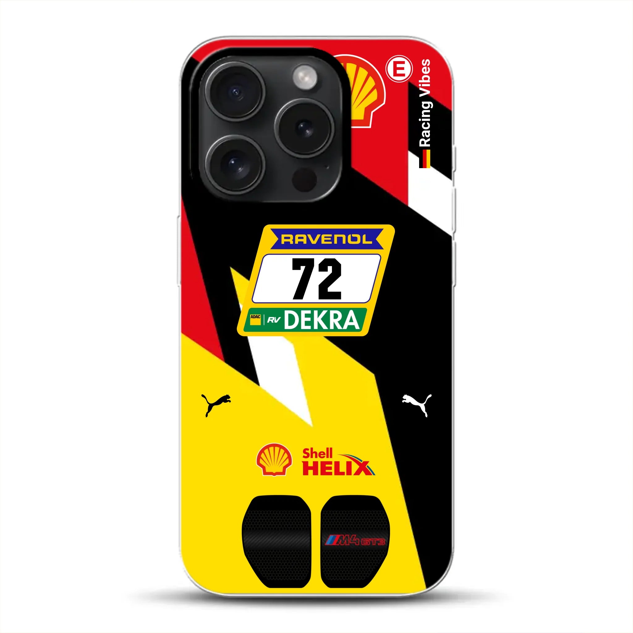 RMG M4 GT3 #72 Nürburgring 24h Qualifiers 2024 Livery - Custodia per cellulare personalizzata per iPhone