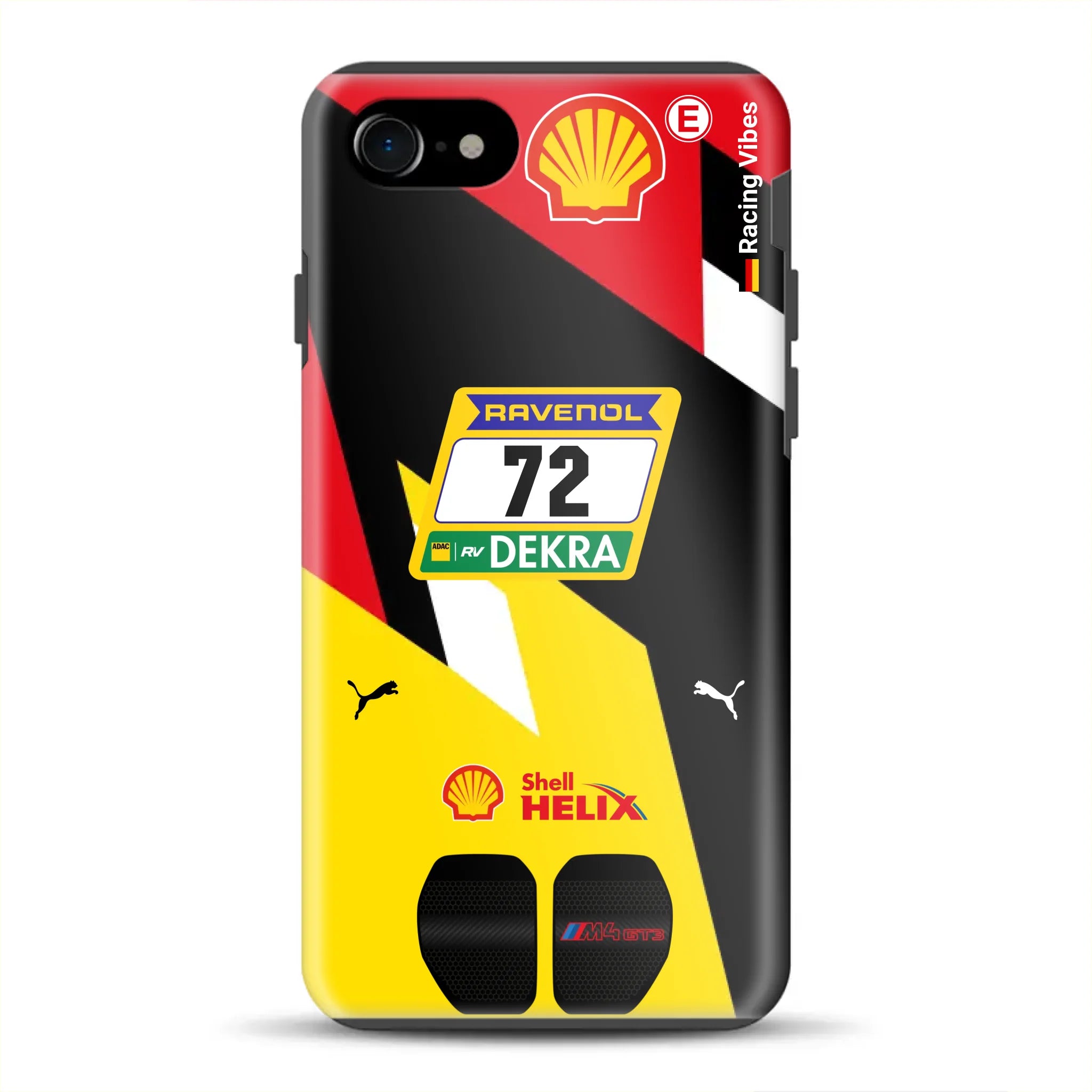 RMG M4 GT3 #72 Nürburgring 24h Qualifiers 2024 Livery – Custodia premium personalizzata per iPhone