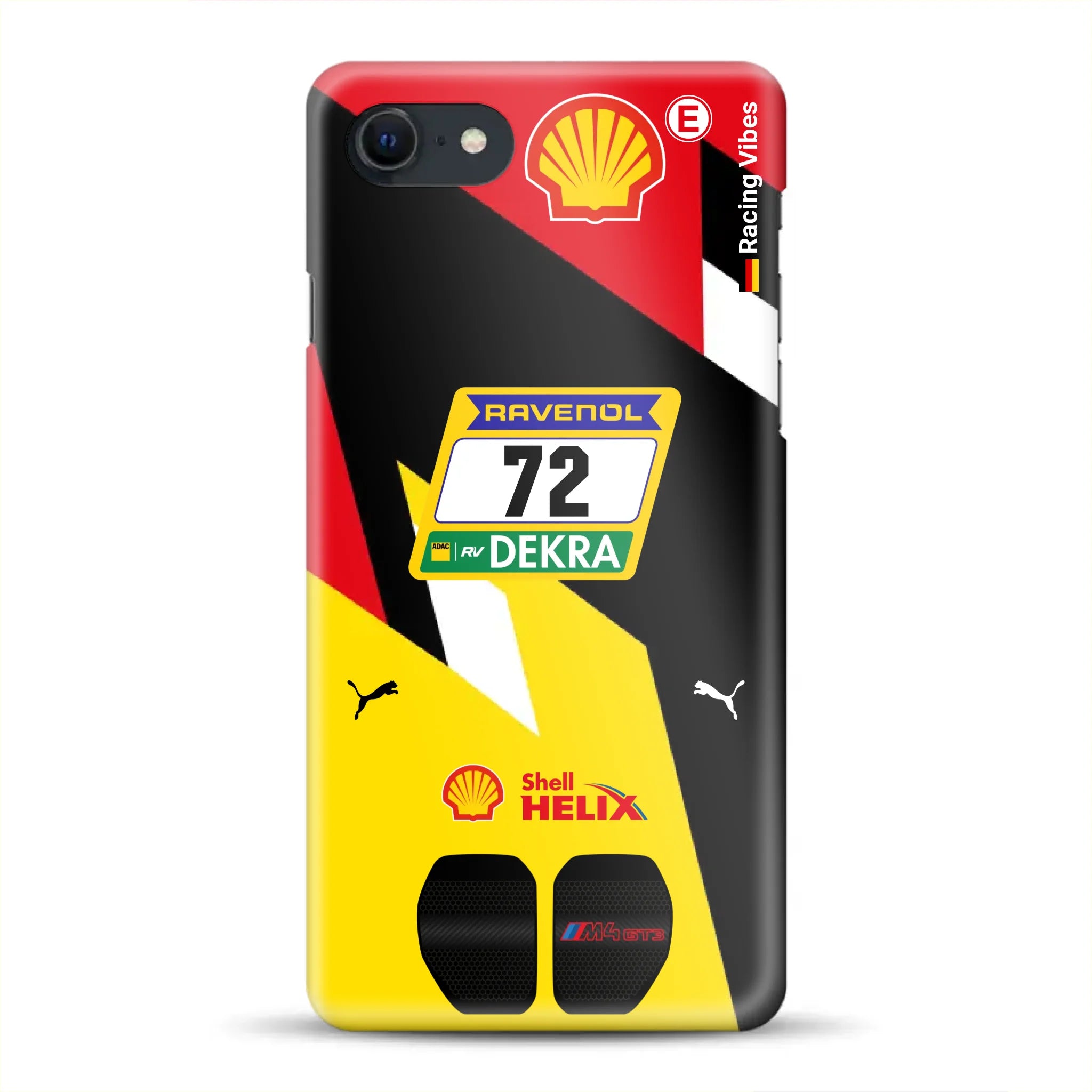 RMG M4 GT3 #72 Nürburgring 24h Qualifiers 2024 Livery - Hard case for iPhone