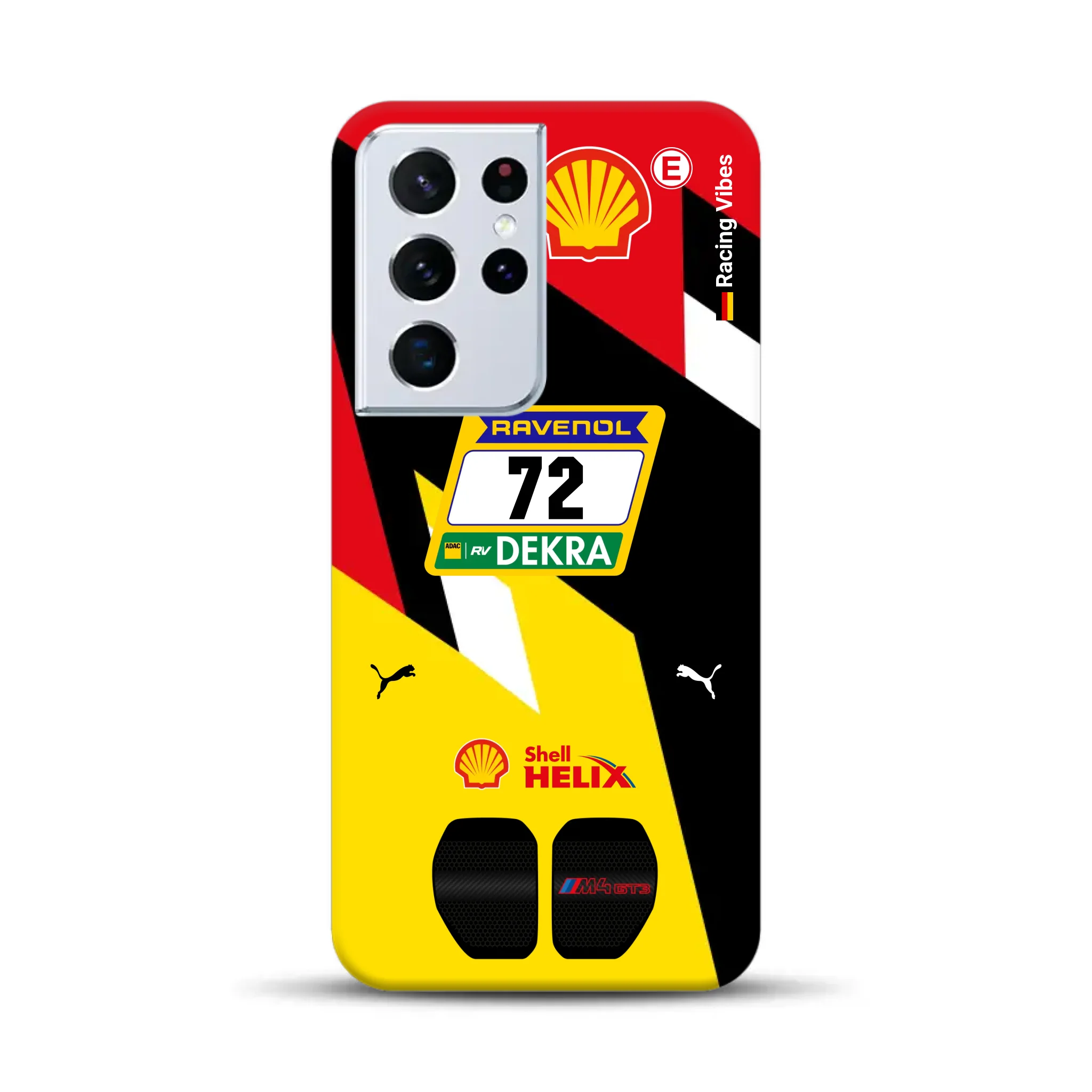 RMG M4 GT3 #72 Nürburgring 24h Qualifiers 2024 Livery – Personnalisé Premium Case pour Samsung