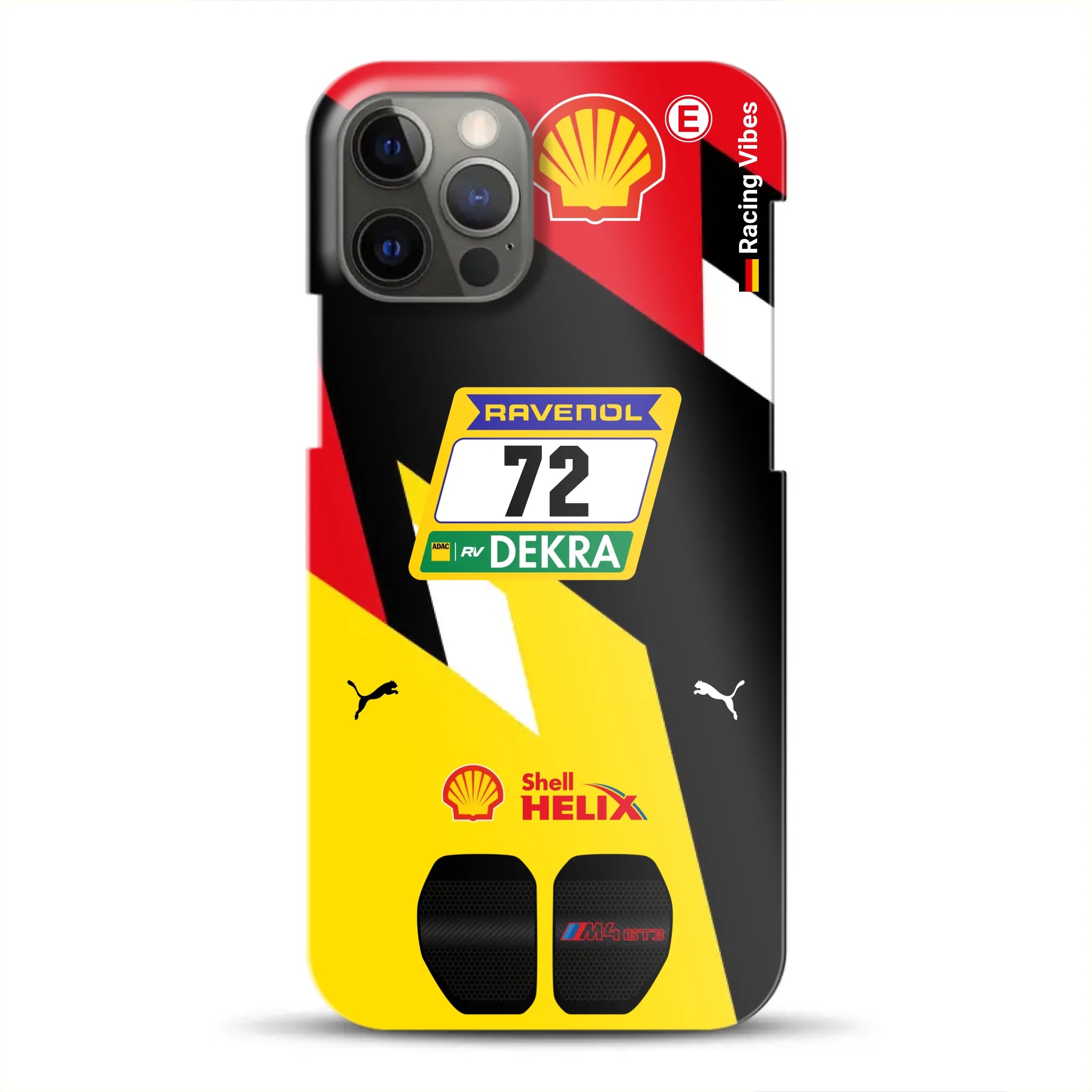RMG M4 GT3 #72 Nürburgring 24h Qualifiers 2024 Livery - Hard case for iPhone