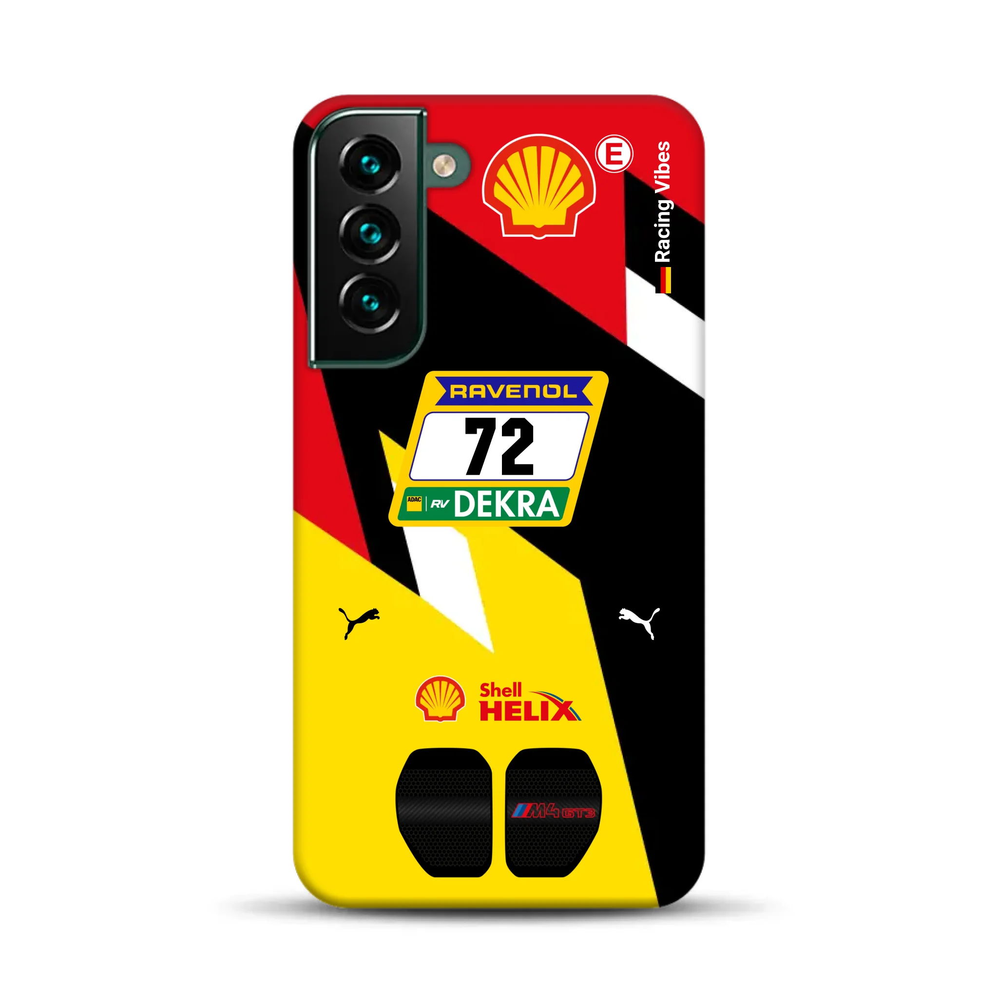 RMG M4 GT3 #72 Nürburgring 24h Qualifiers 2024 Livery – Personnalisé Premium Case pour Samsung