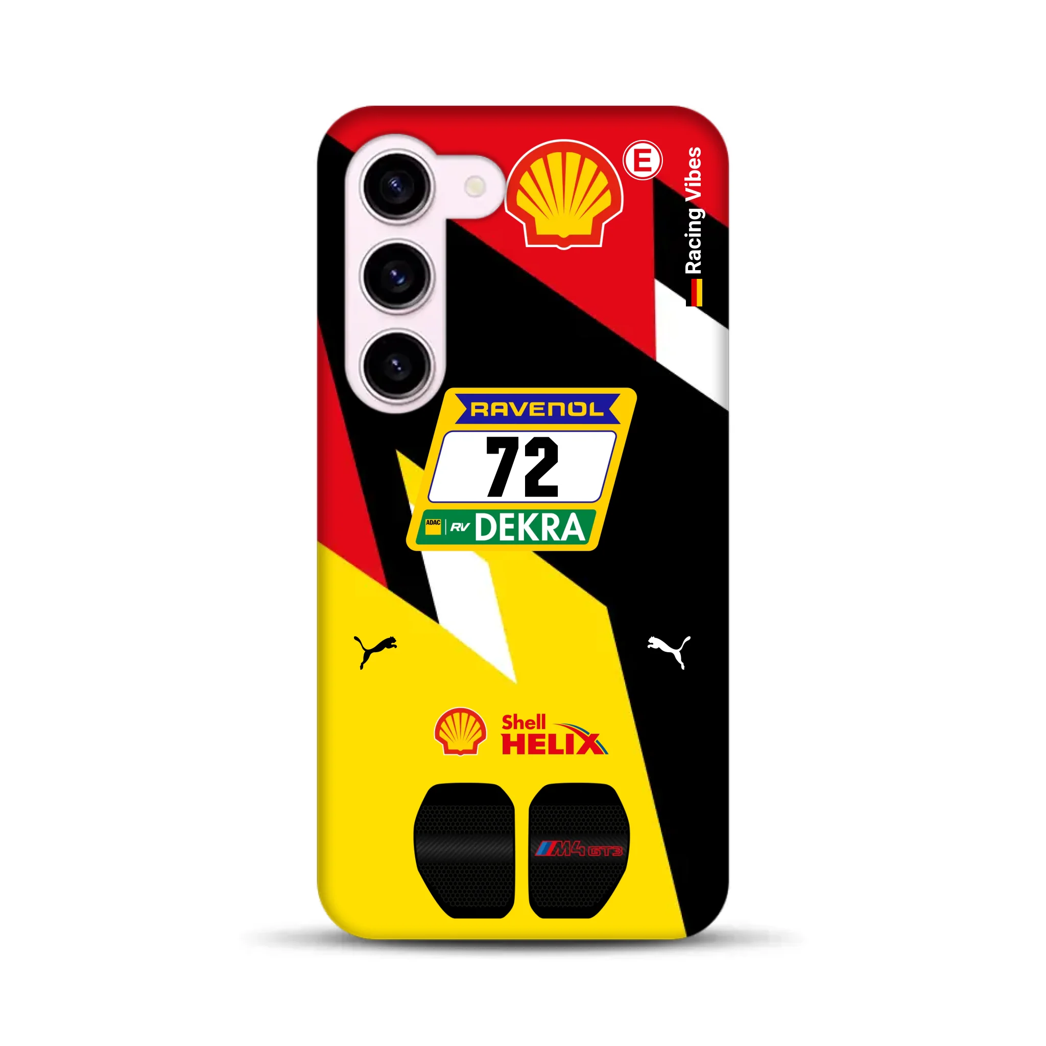 RMG M4 GT3 #72 Nürburgring 24h Qualifiers 2024 Livery – Personnalisé Premium Case pour Samsung