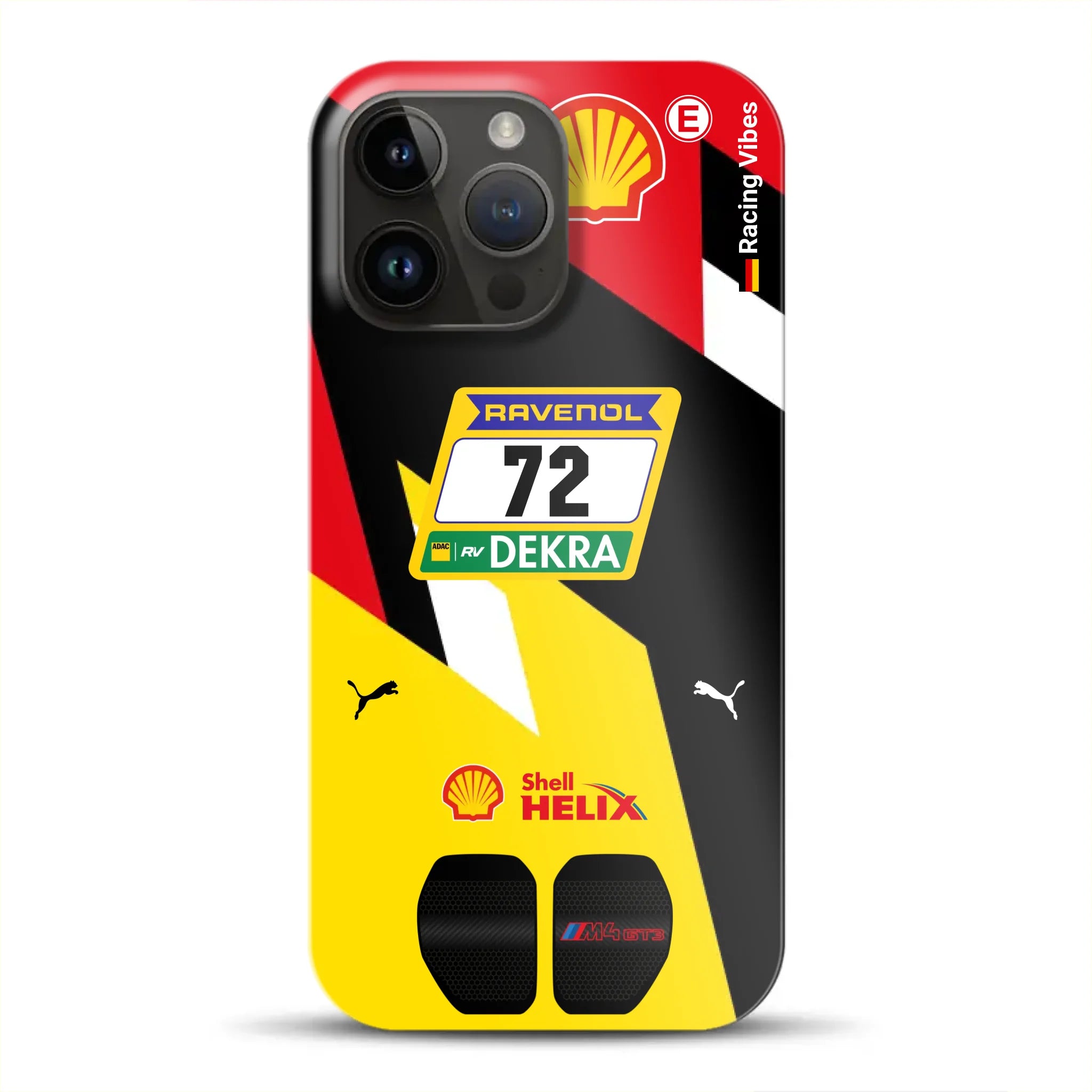 RMG M4 GT3 #72 Nürburgring 24h Qualifiers 2024 Livery - Hard case for iPhone