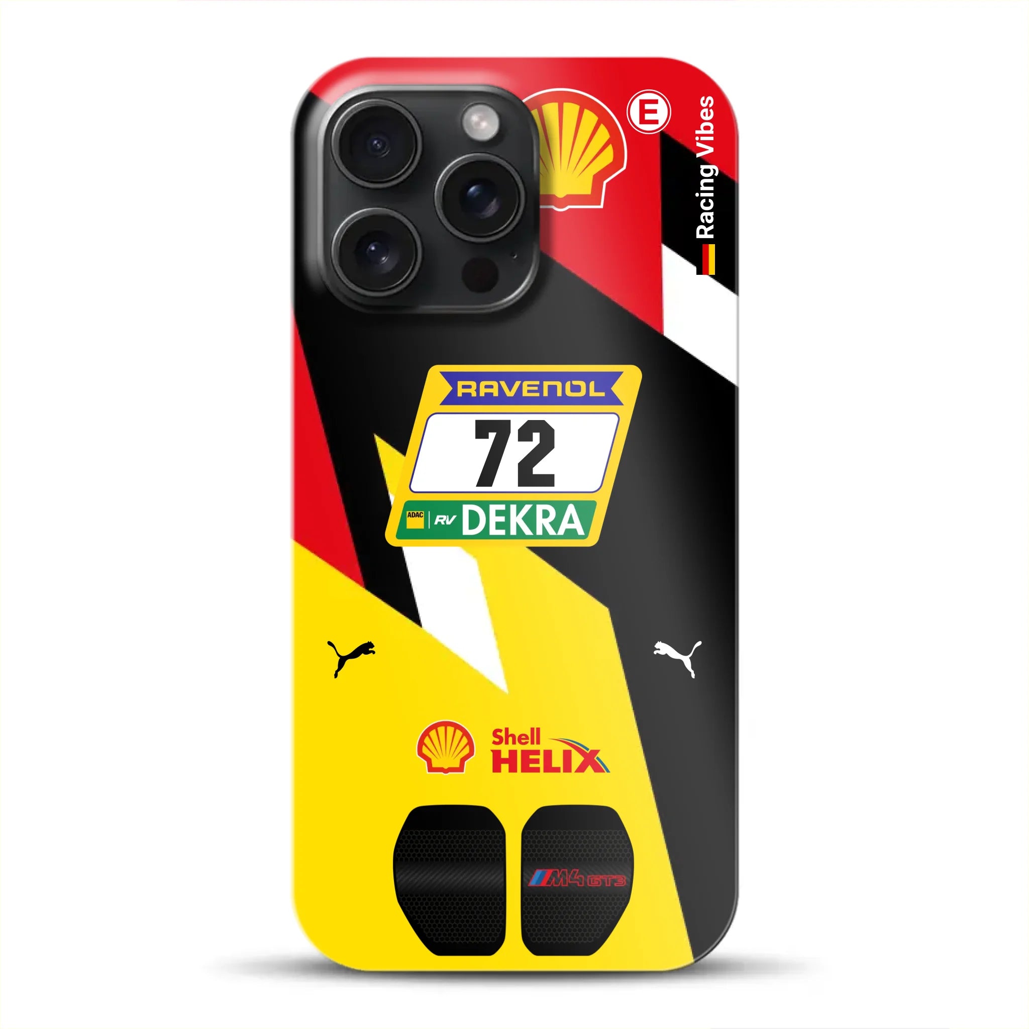 RMG M4 GT3 #72 Nürburgring 24h Qualifiers 2024 Livery - Hard case for iPhone