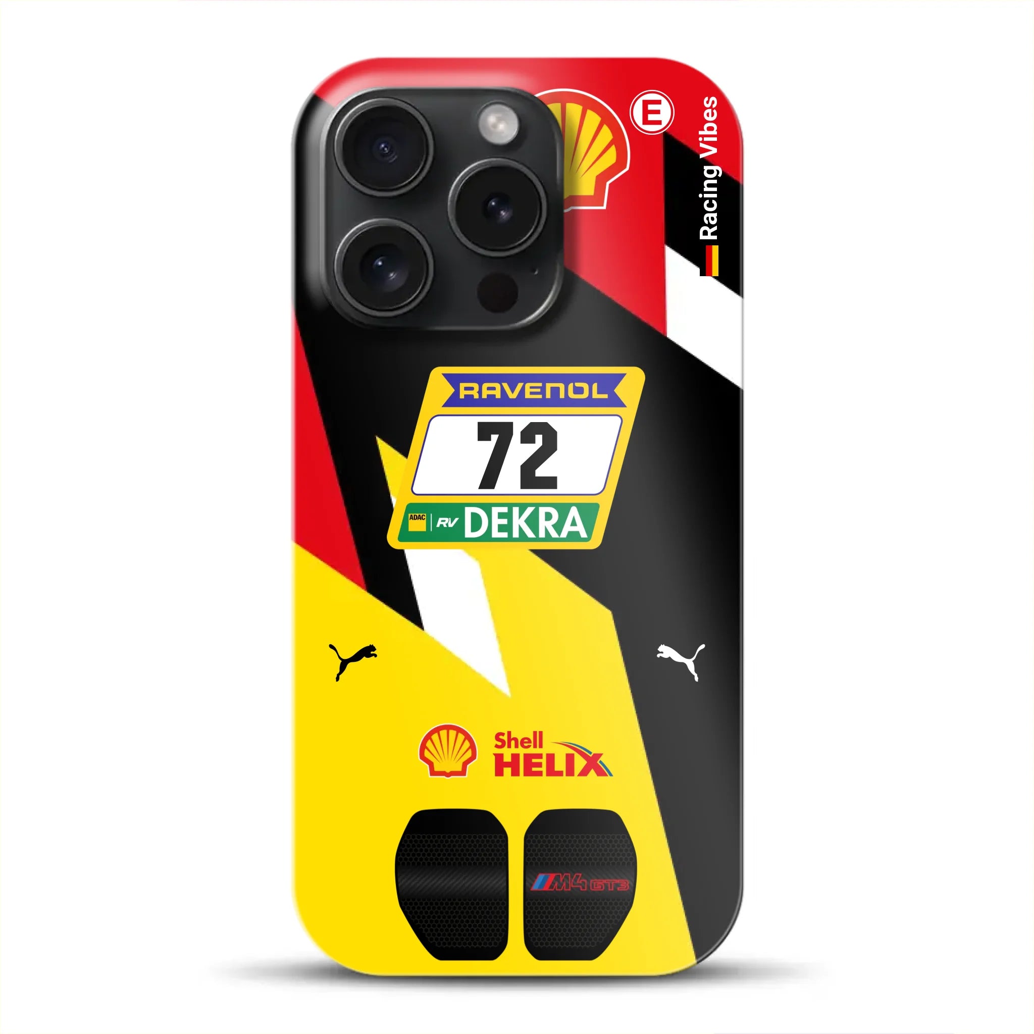 RMG M4 GT3 #72 Nürburgring 24h Qualifiers 2024 Livery - Hard case for iPhone