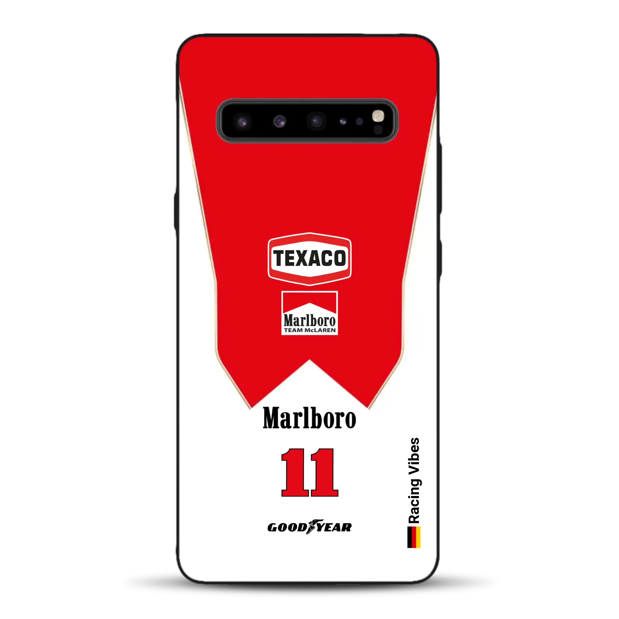 James Hunt McLaren M23 Livery - Custodia per cellulare personalizzata per Samsung